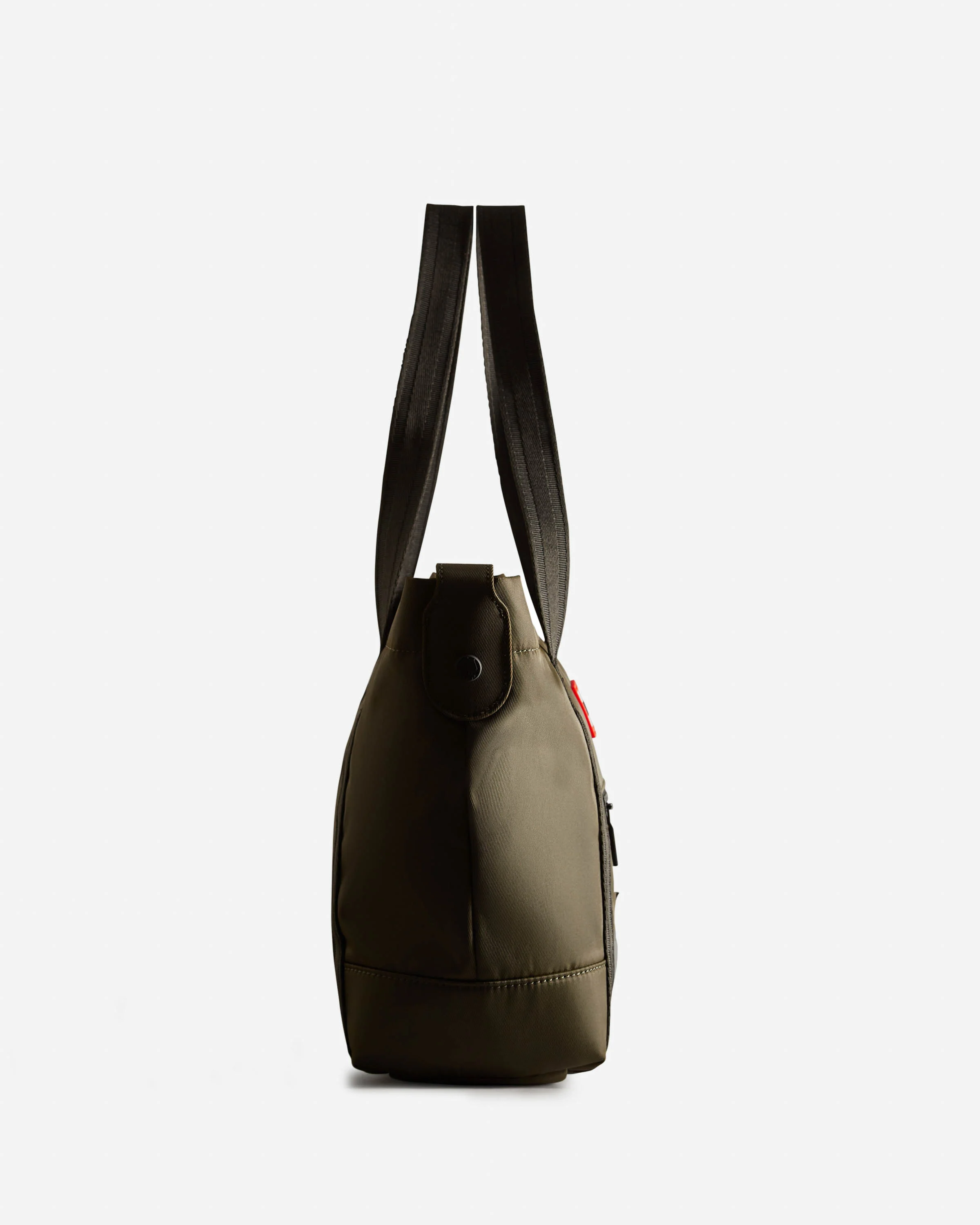 Hunter Nylon Midi Topclip Tote - Dark Olive - Image 3