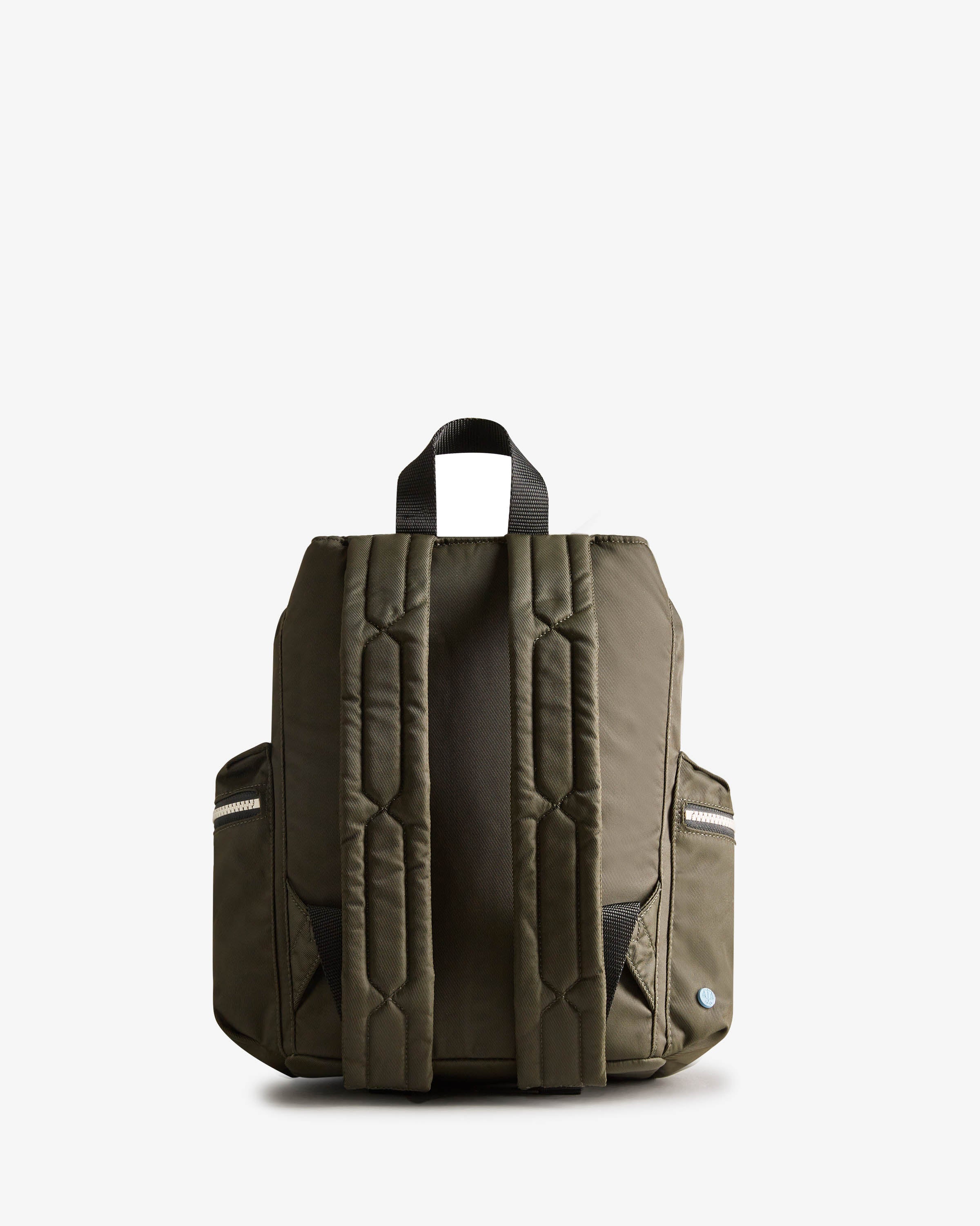 Hunter Nylon Mini Topclip Backpack - Dark Olive - Image 4
