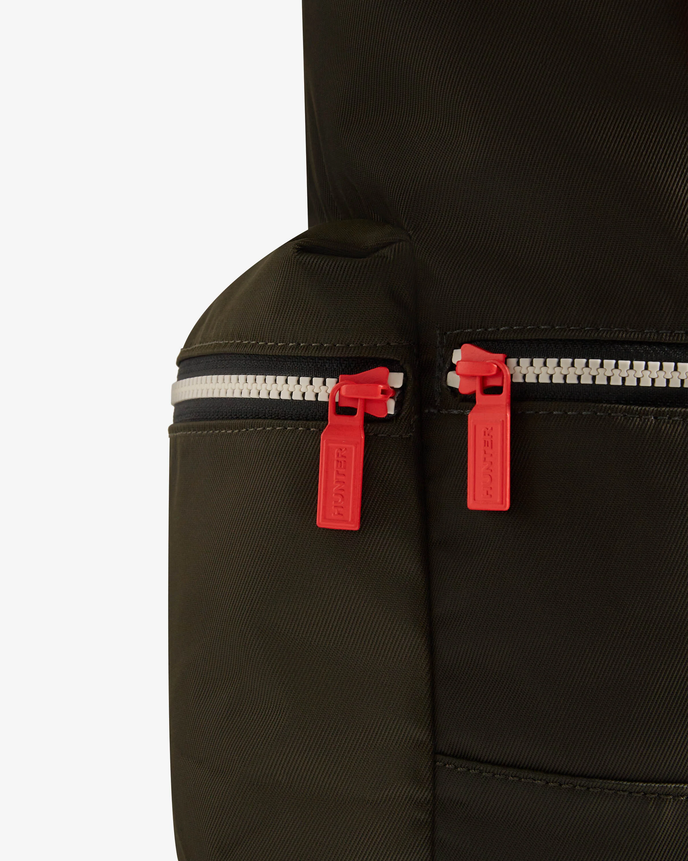 Hunter Nylon Mini Topclip Backpack - Dark Olive - Image 5