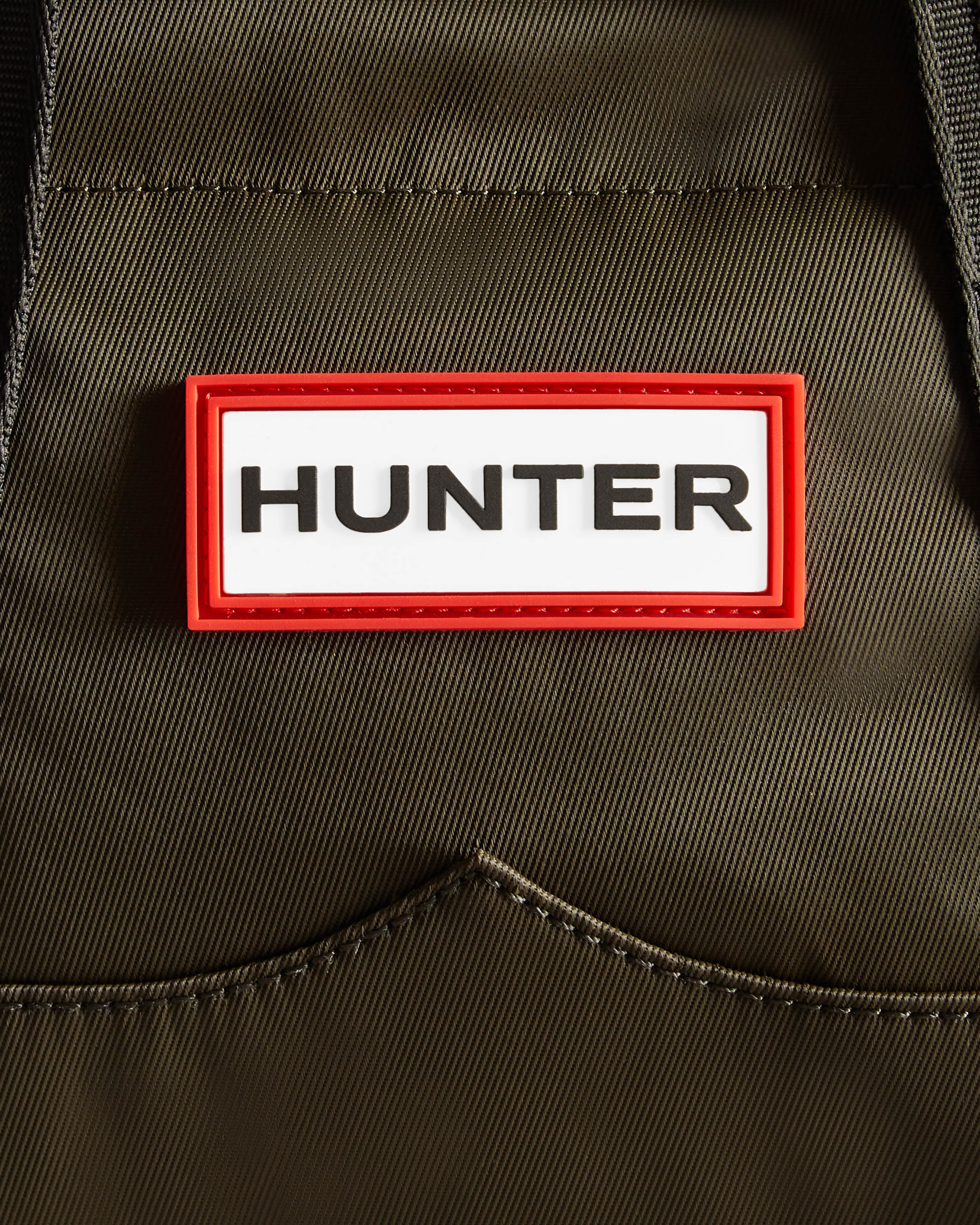 Hunter Nylon Mini Topclip Tote - Dark Olive - Image 5