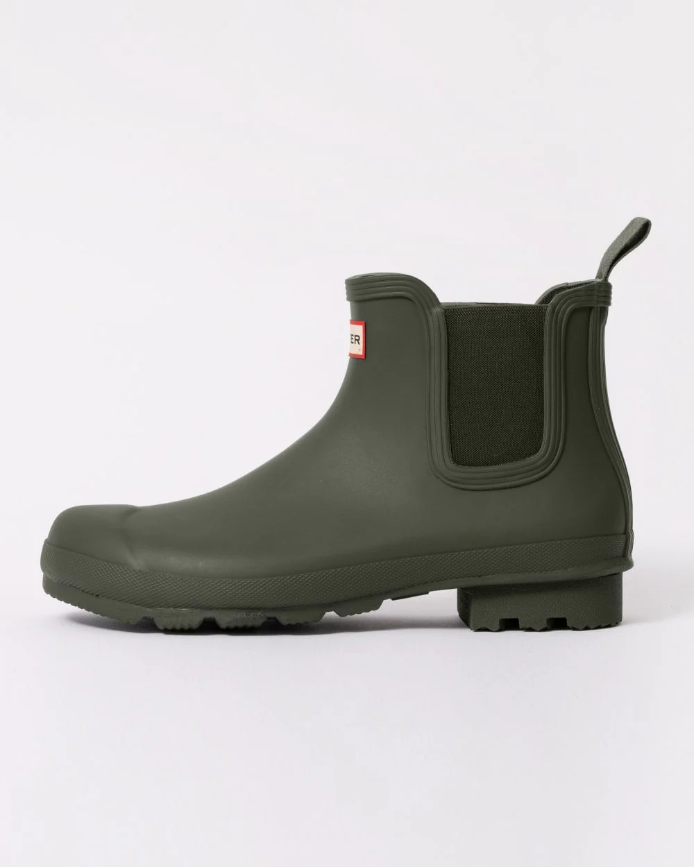 Hunter Original Chelsea Mens Boots - Dark Olive - Image 2