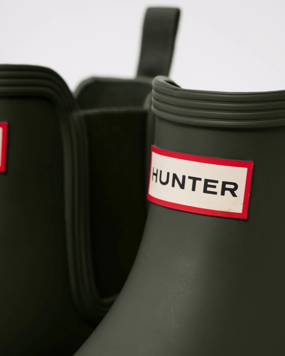 Hunter Original Chelsea Mens Boots - Dark Olive - Image 3
