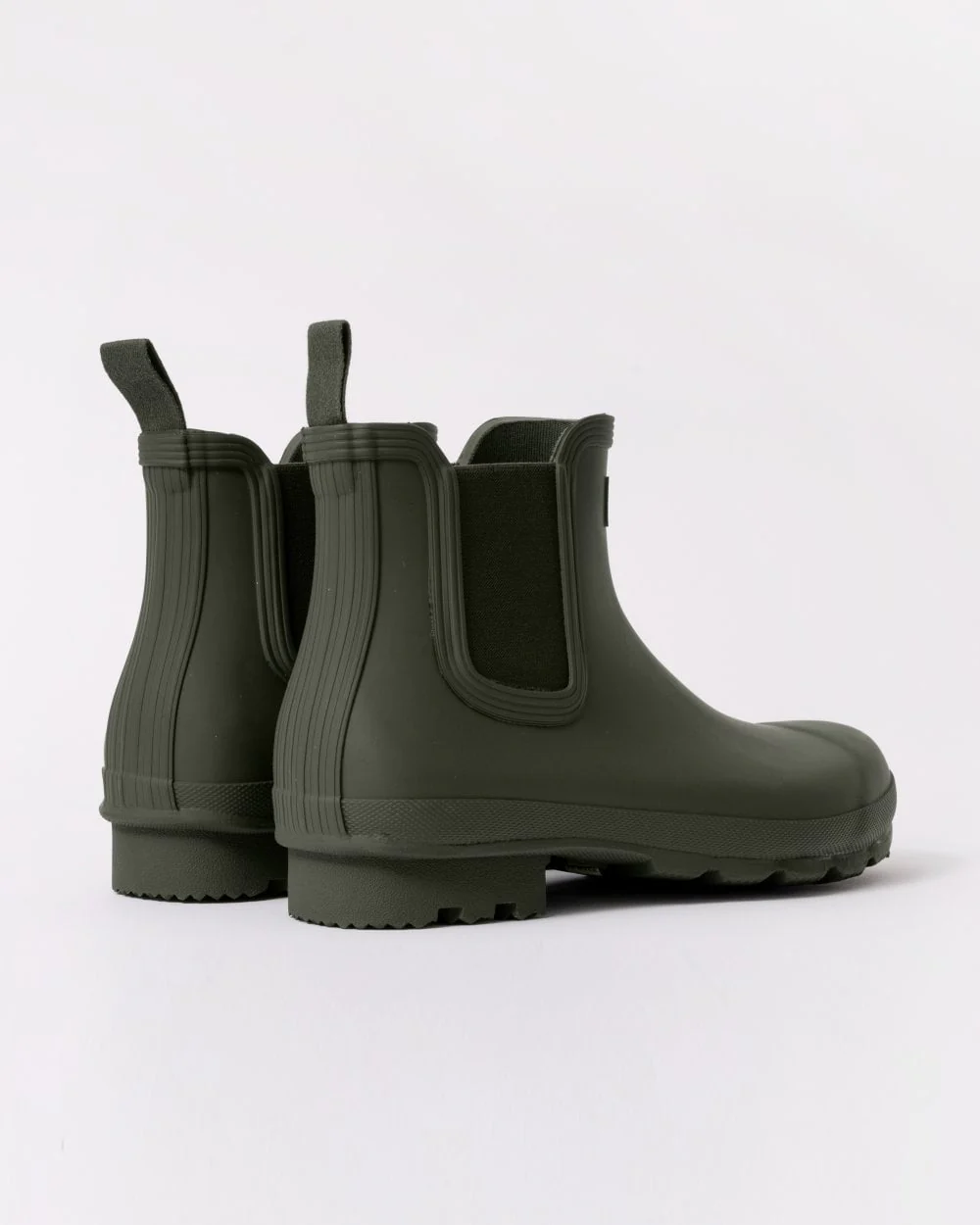 Hunter Original Chelsea Mens Boots - Dark Olive - Image 4