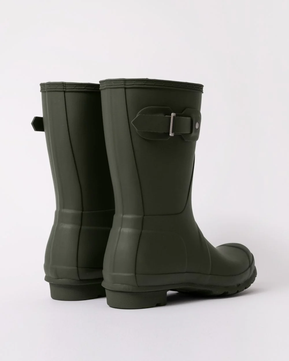 Hunter Original Short Womens Wellies - Dark Olive - Image 3
