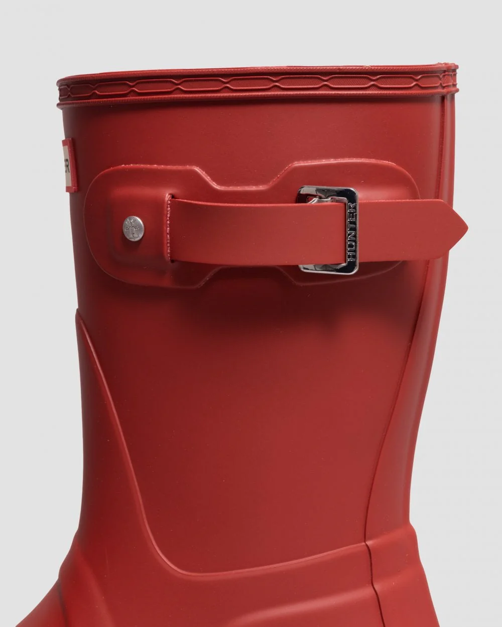 Hunter Original Short Womens Wellies - Military Red - Image 4