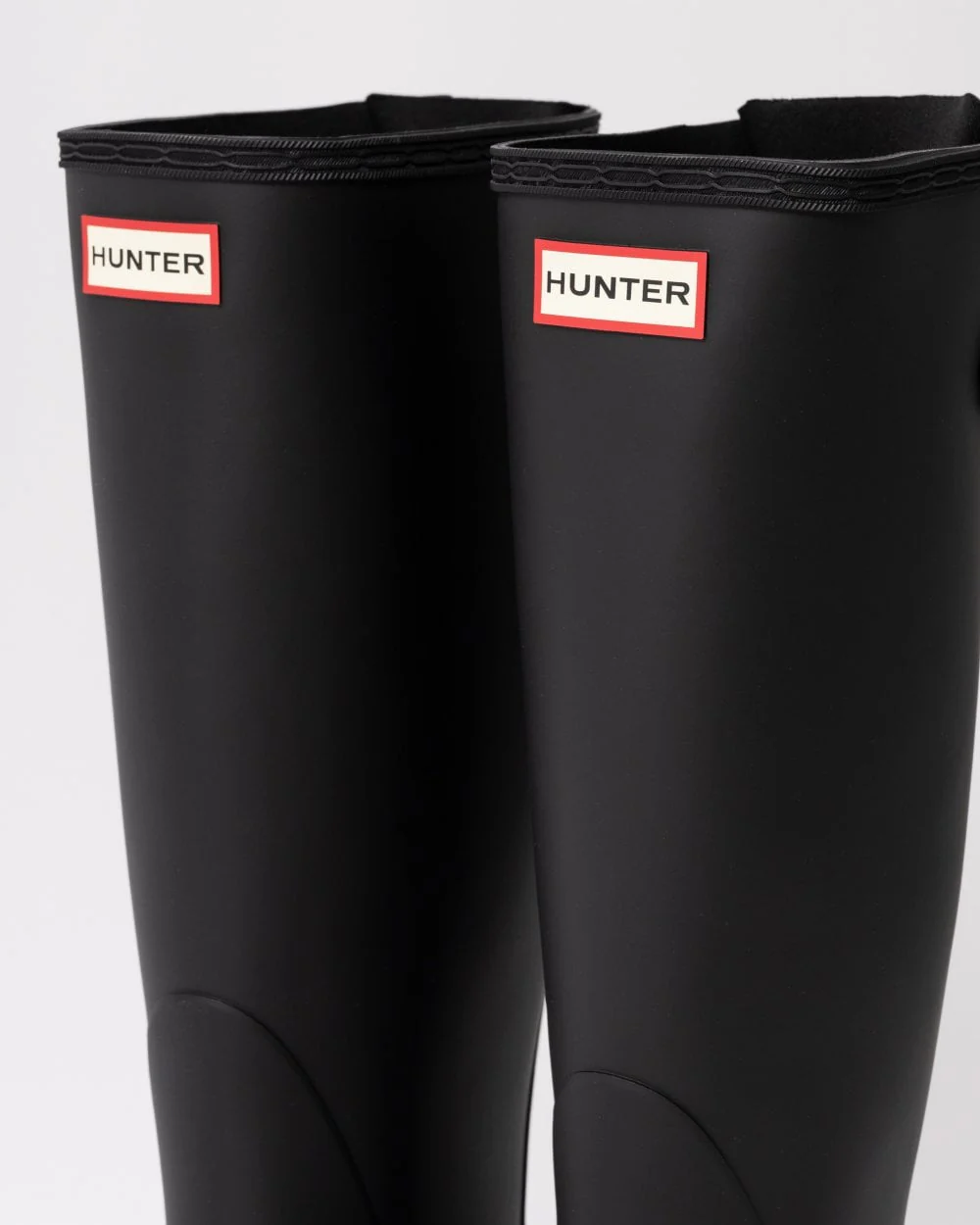 Hunter Original Tall Back Adjustable Womens Wellies - Black - Image 4