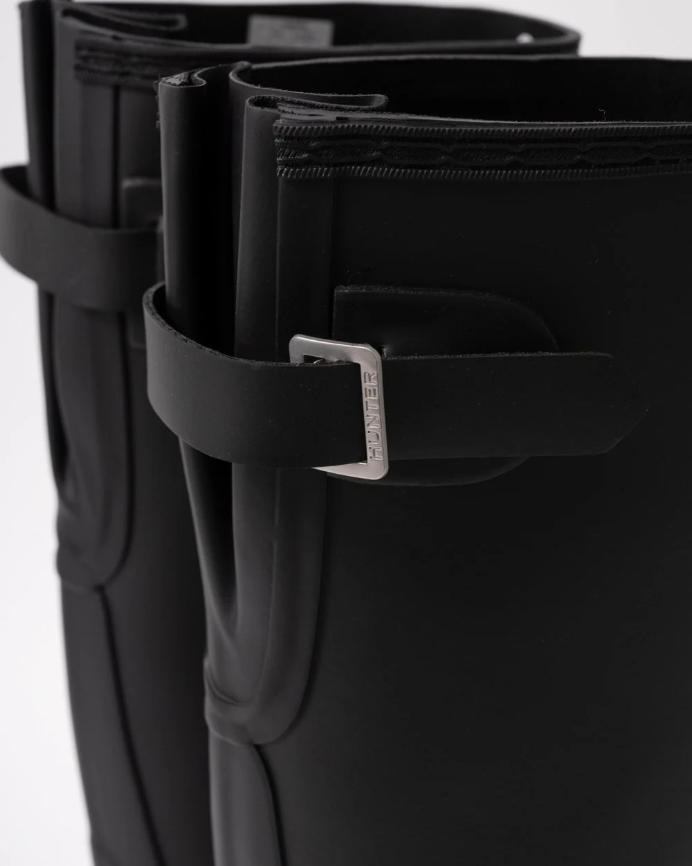 Hunter Original Tall Back Adjustable Womens Wellies - Black - Image 5