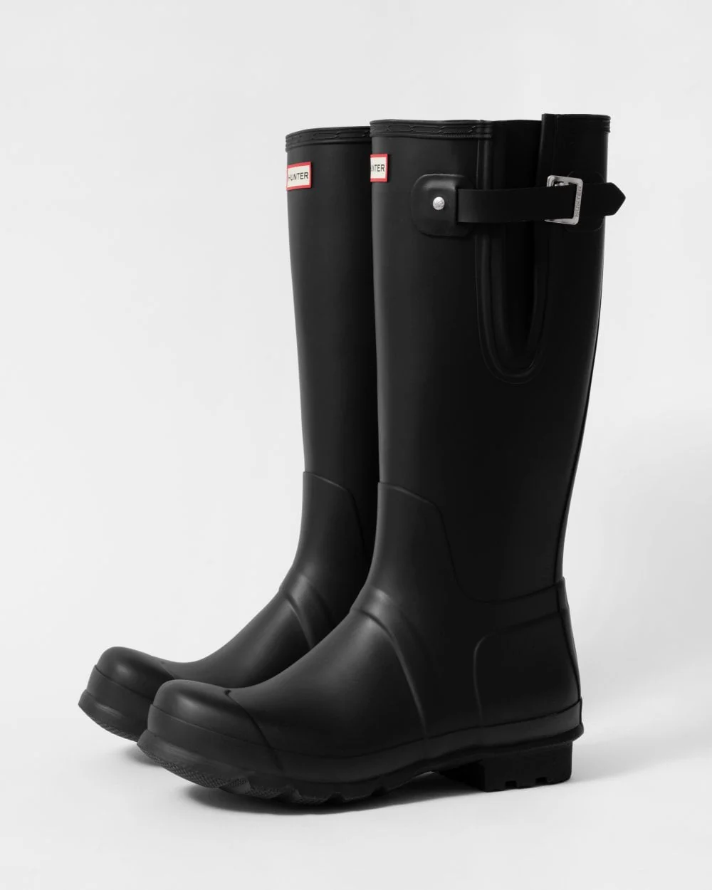 Hunter Original Tall Side Adjustable Mens Wellies - Black