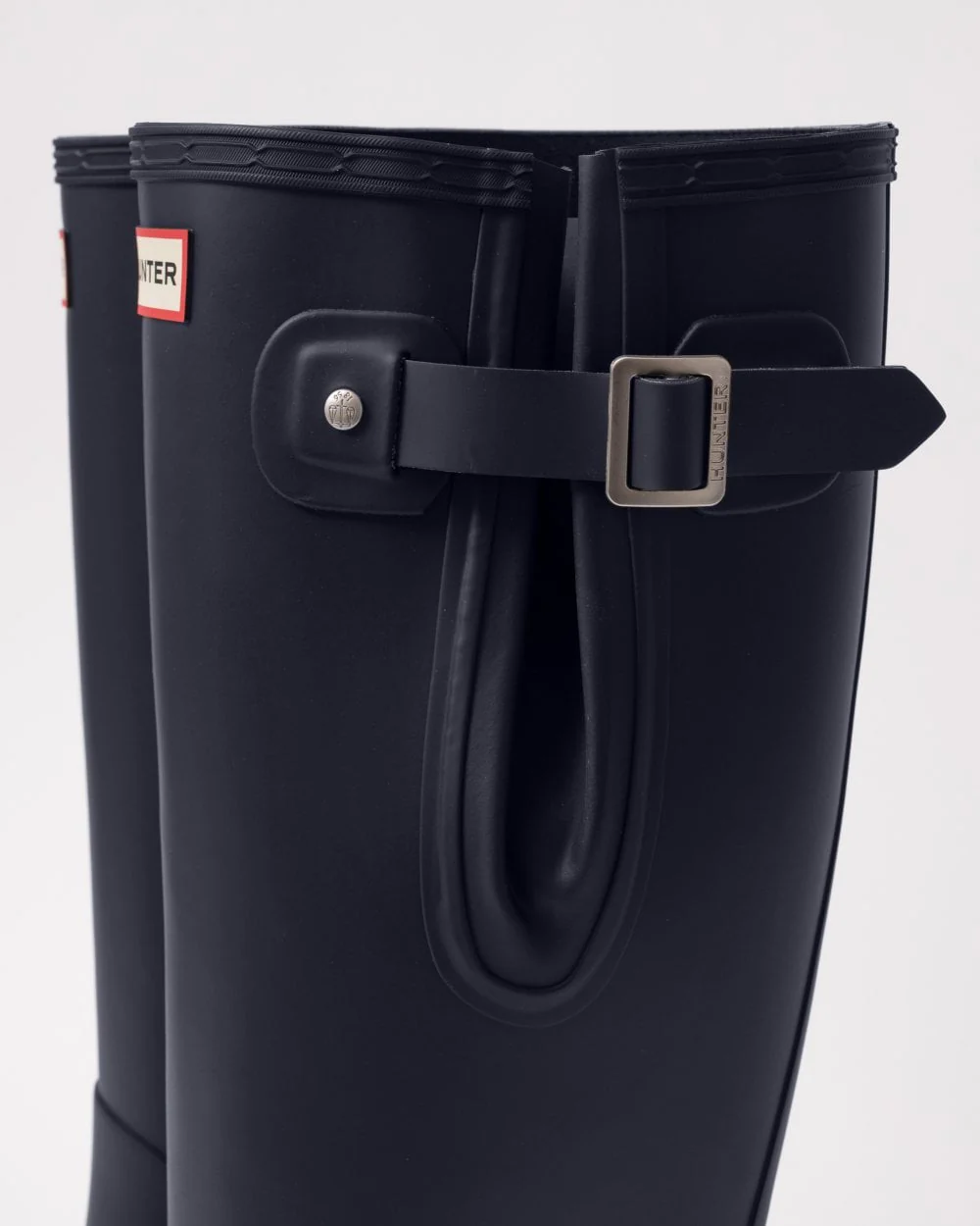 Hunter Original Tall Side Adjustable Mens Wellies - Navy - Image 4