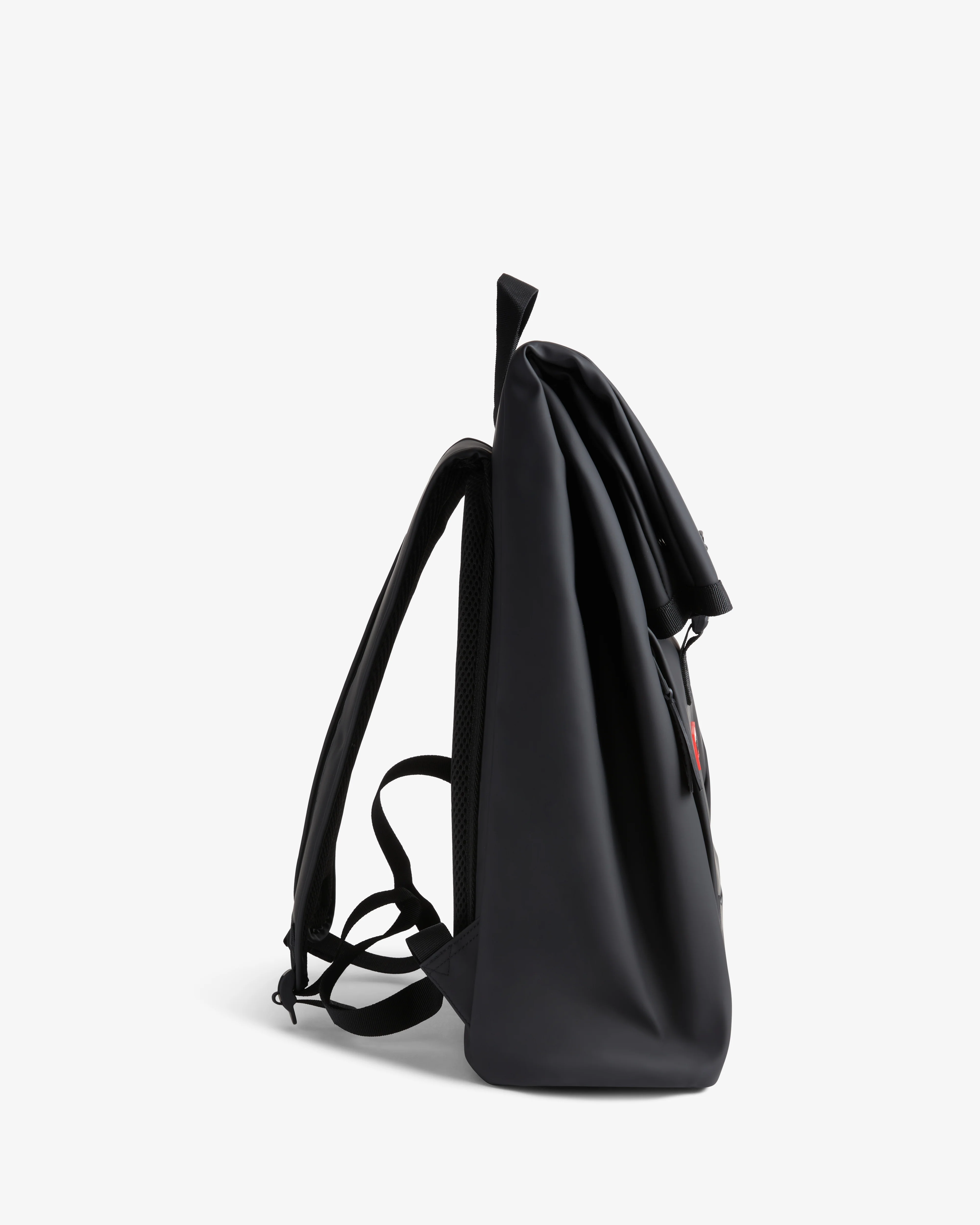 Hunter Pentallen Roll Top Clip Backpack - Black - Image 2