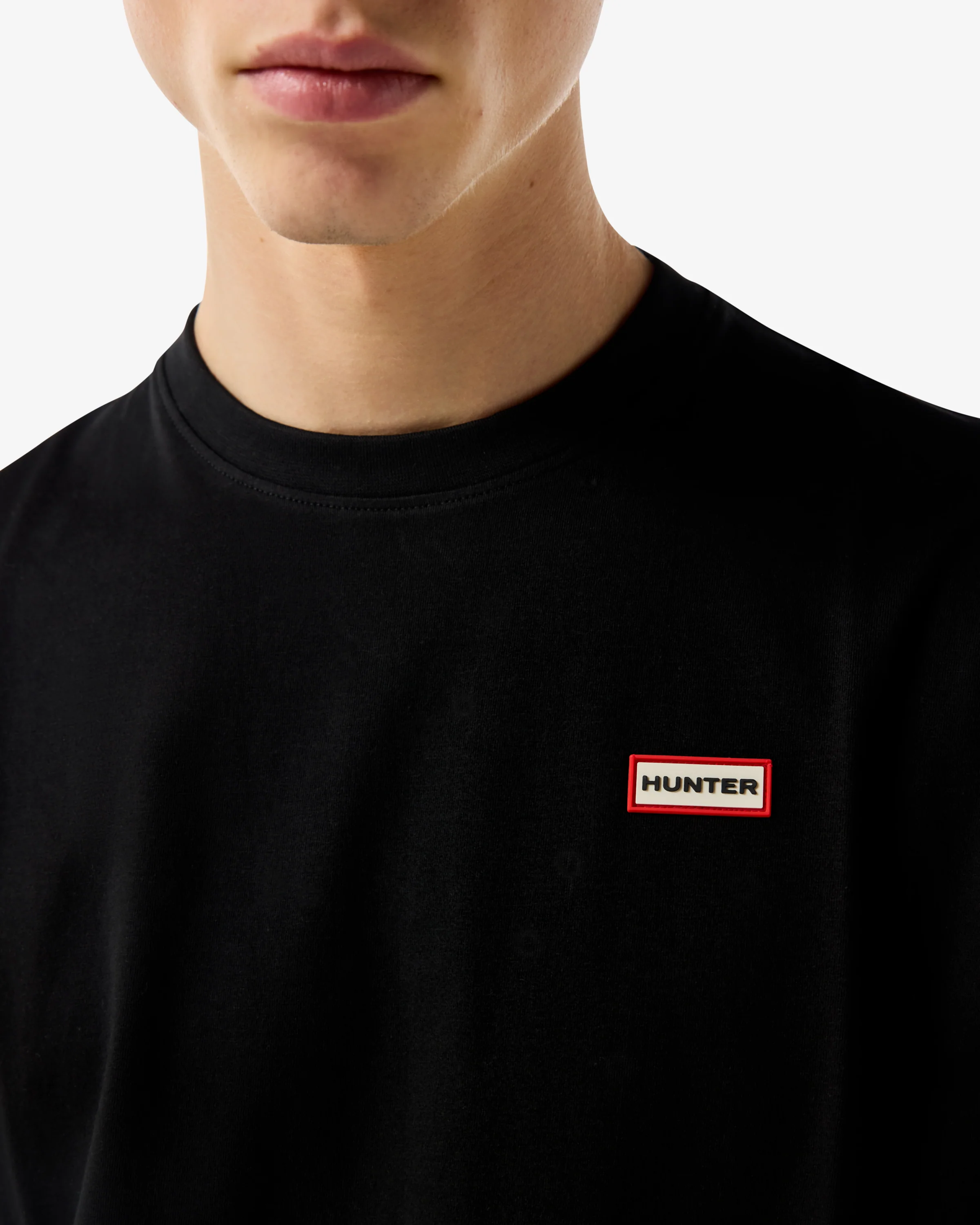 Hunter Red Label Essentials Mens Logo T-Shirt - Black - Image 4