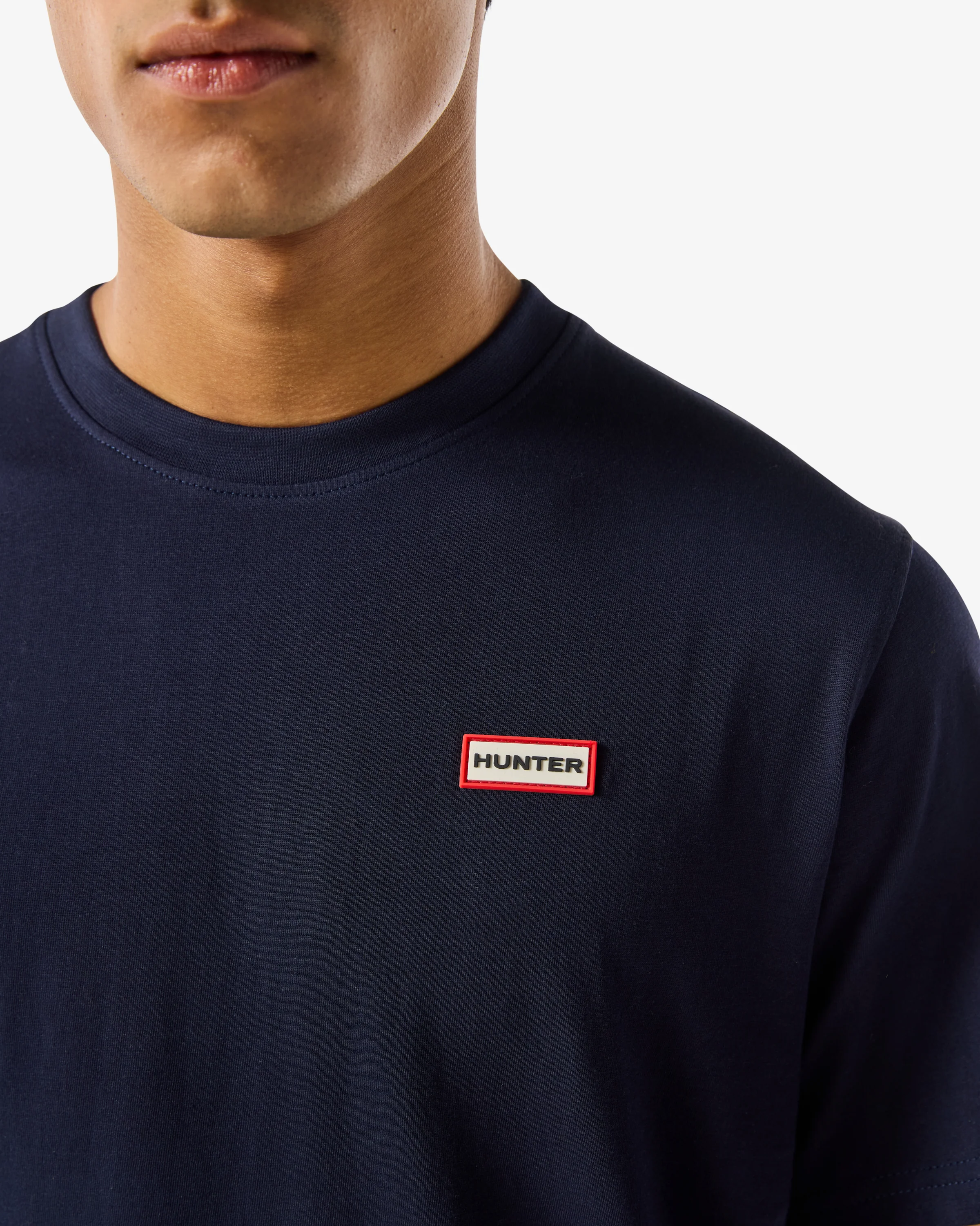 Hunter Red Label Essentials Mens Logo T-Shirt - Night Sky - Image 4