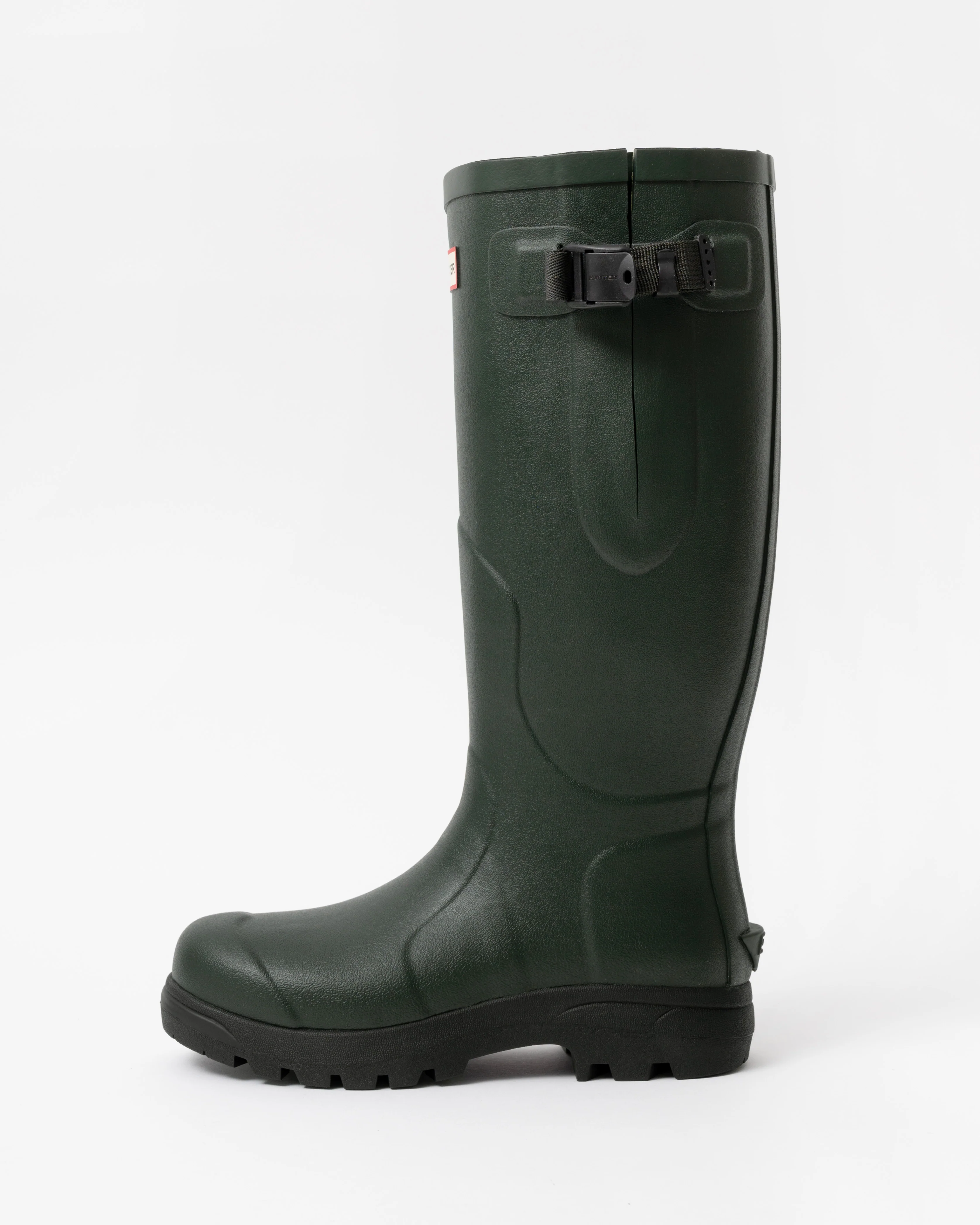 Hunter Unisex Balmoral MKII Side Adjustable Boot - Dark Olive/Black - Image 4