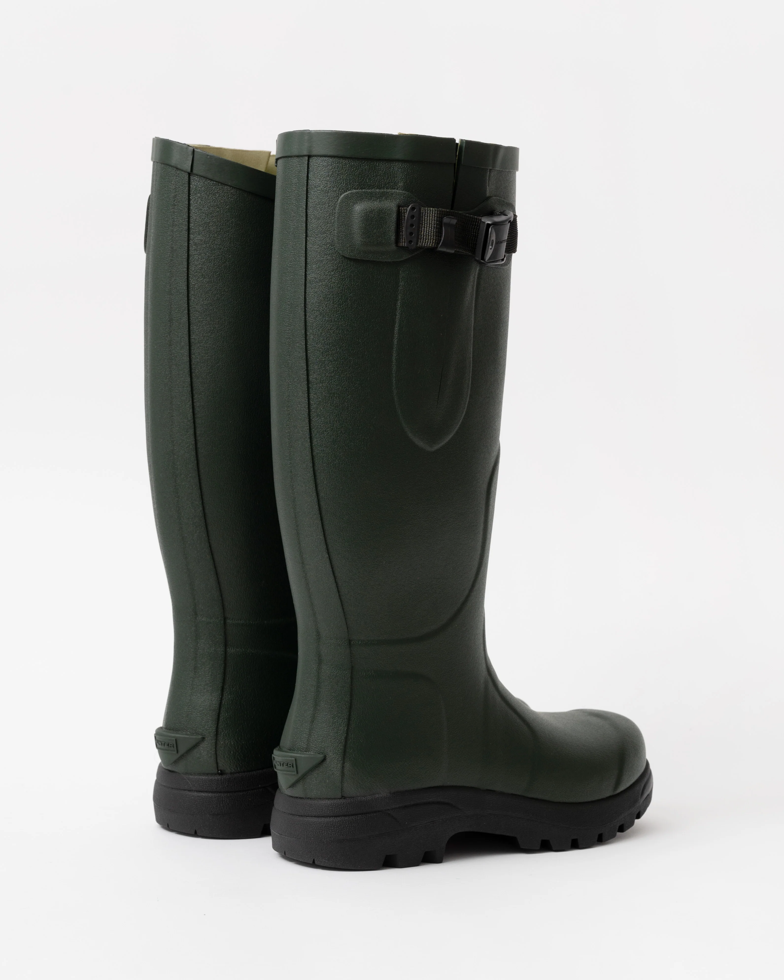 Hunter Unisex Balmoral MKII Side Adjustable Boot - Dark Olive/Black - Image 5