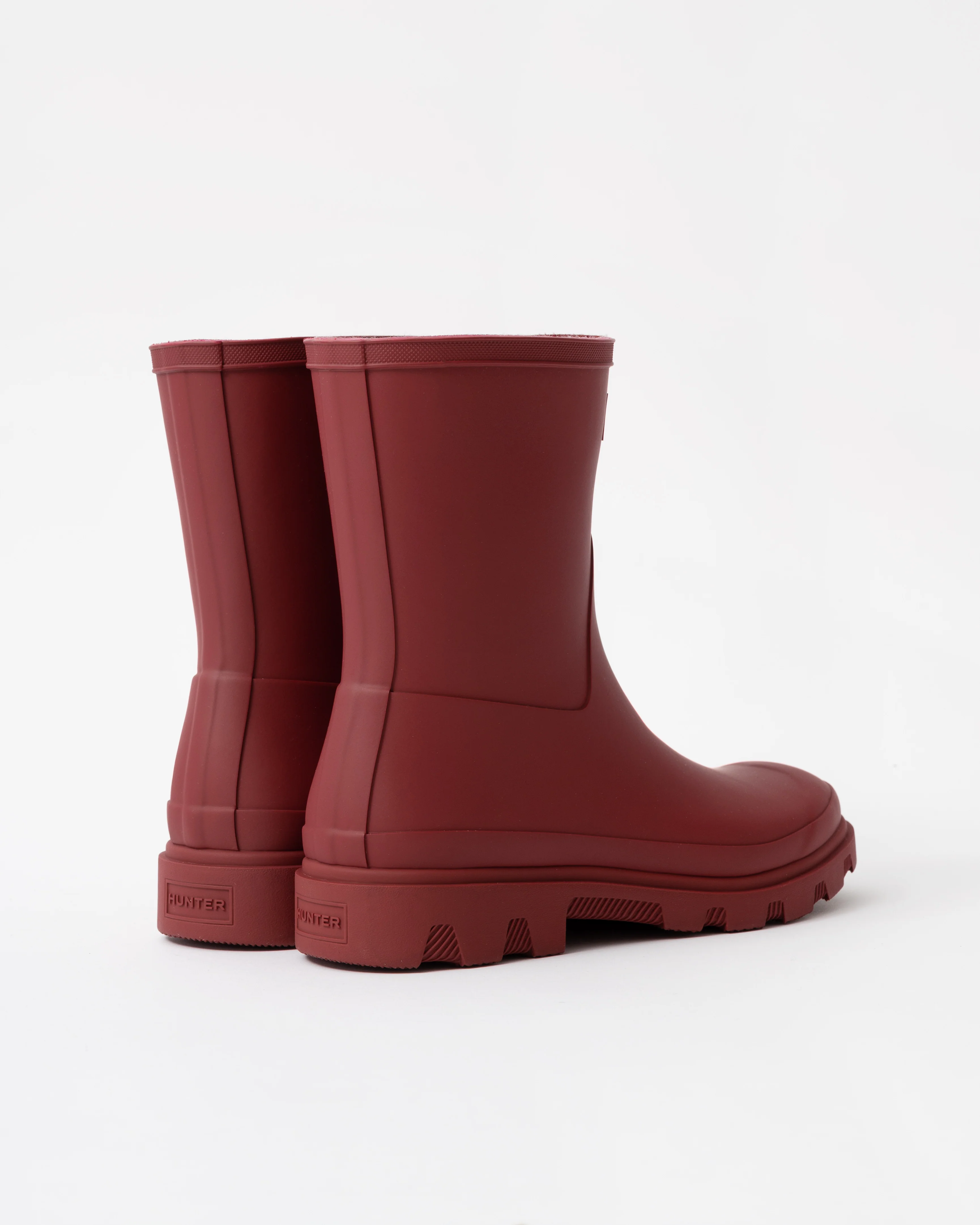 Hunter Unisex Downpour Short Boot - Merlot - Image 3