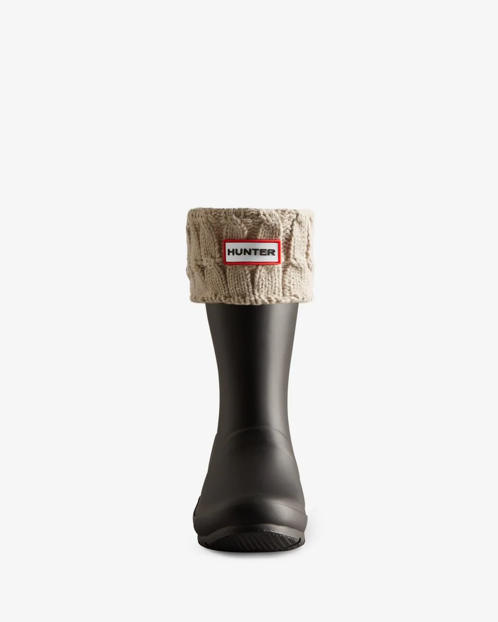 Hunter Unisex Recycled 6 Stitch Cable Short Boot Sock - Image 2