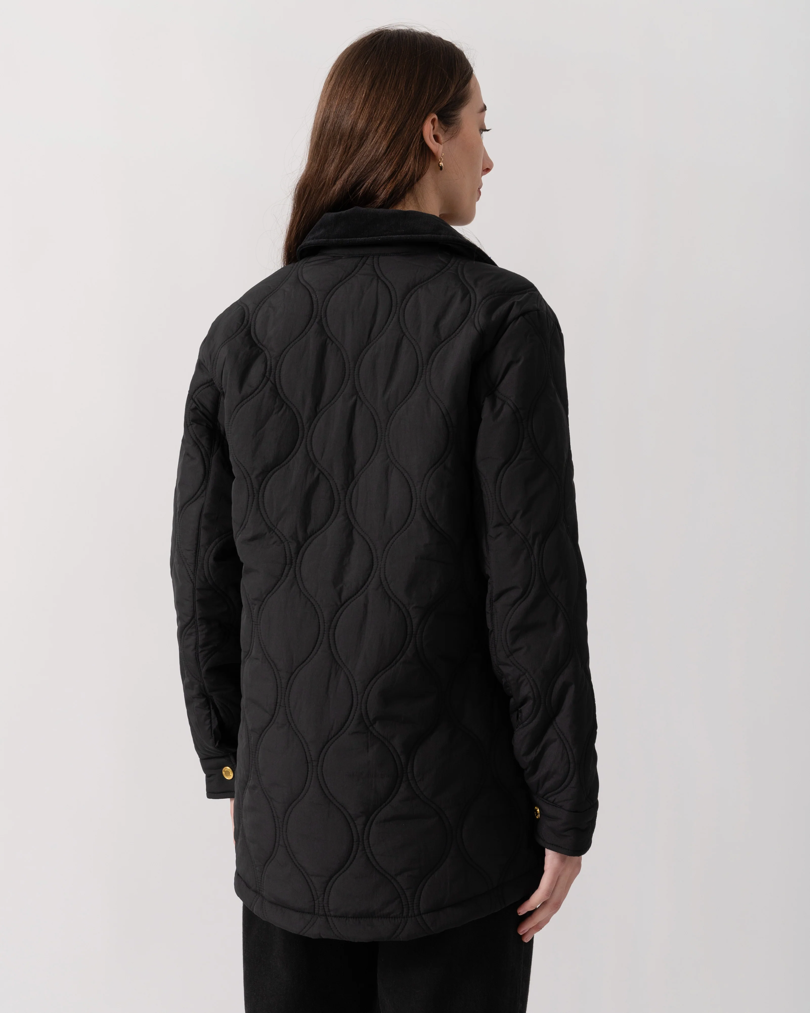 Hunter Witton Womens Quilted Jacket - Black - Image 3
