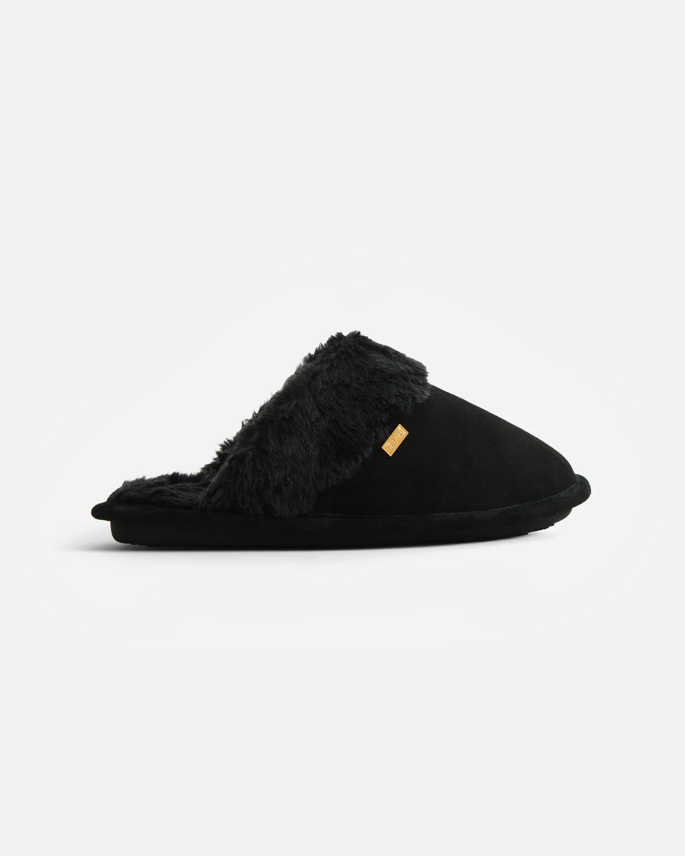 Hunter Womens Mule Slipper - Black - Image 3