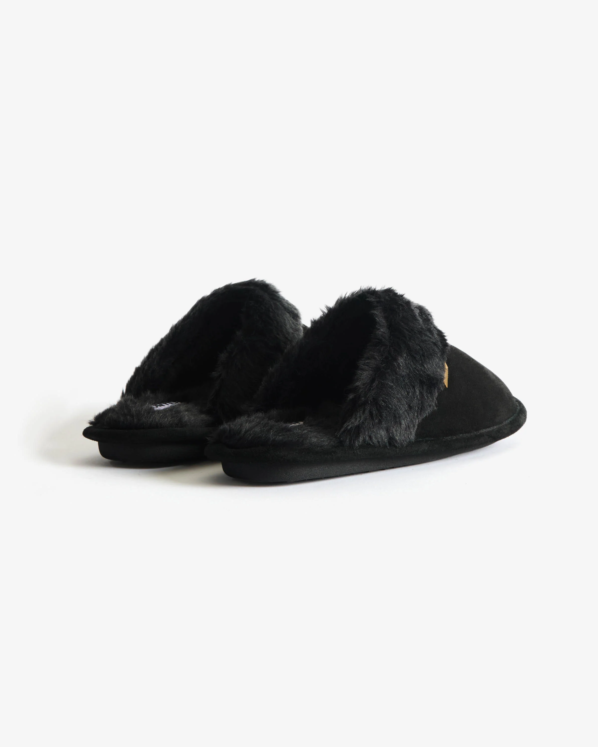 Hunter Womens Mule Slipper - Black - Image 4