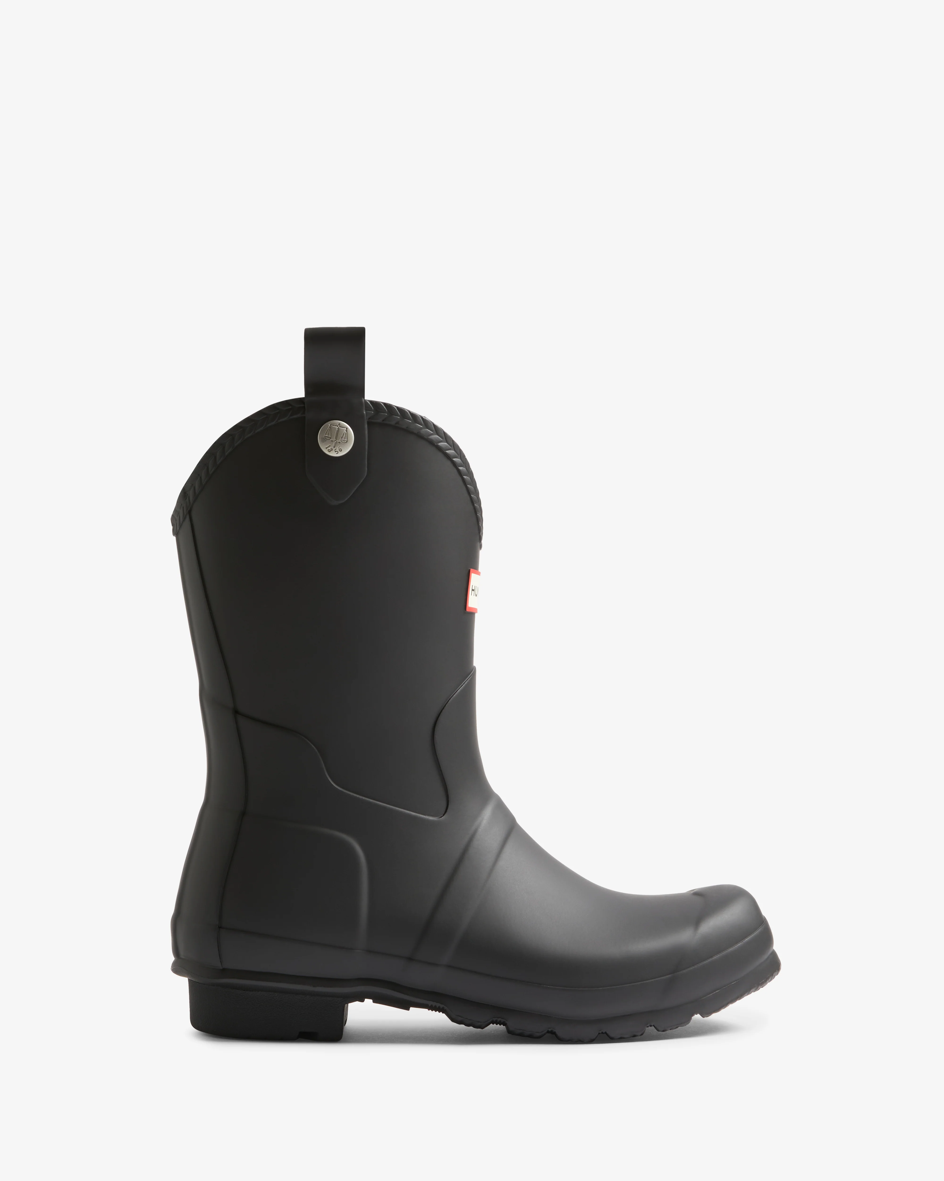 Hunter Womens Original Cowboy Boot Wellies - Black - Image 2