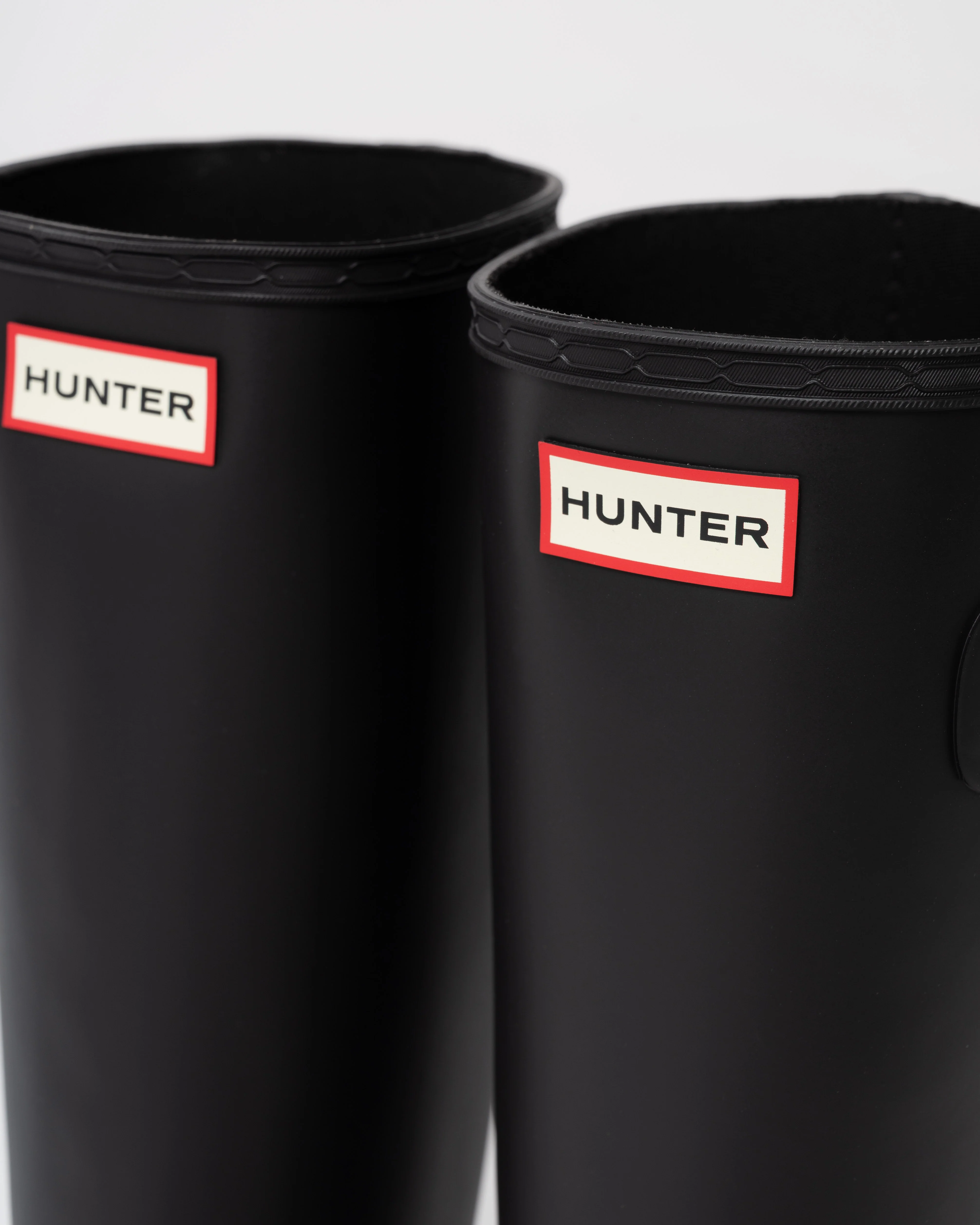 Hunter Womens Refined Gold Trim Tall Boot - Black - Image 6