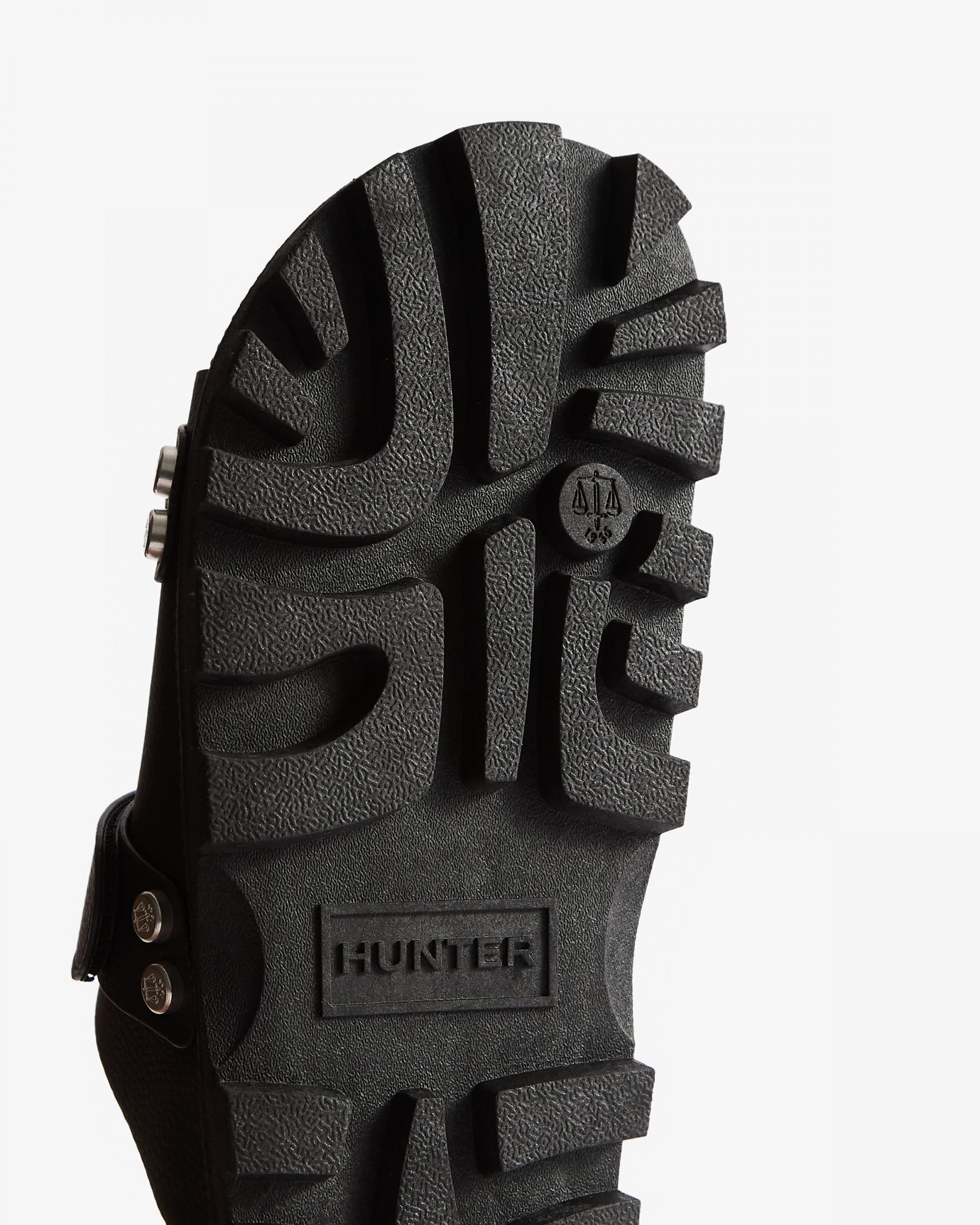 Hunter Womens Vegan Synthetic Sandal - Black - Image 5