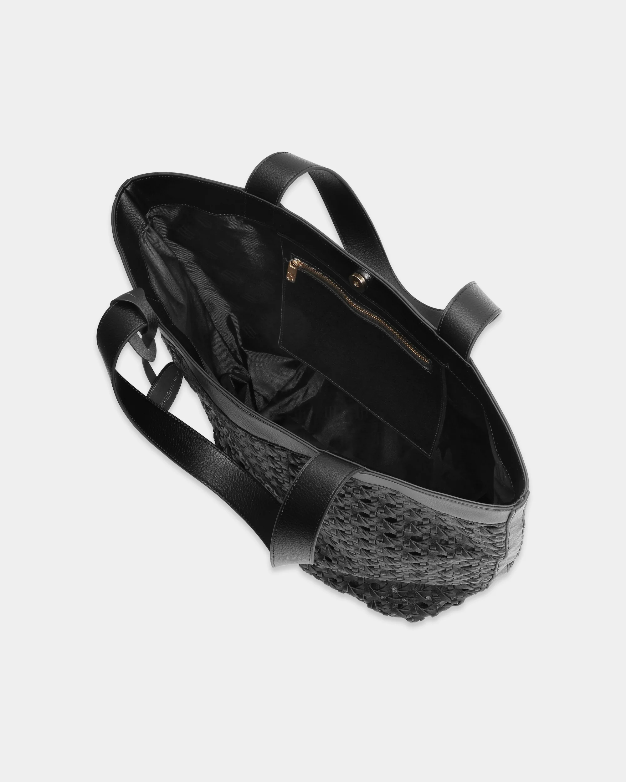 Ilse Jacobsen Braid Womens Braided Shopper - Black Black 001001 - Image 2