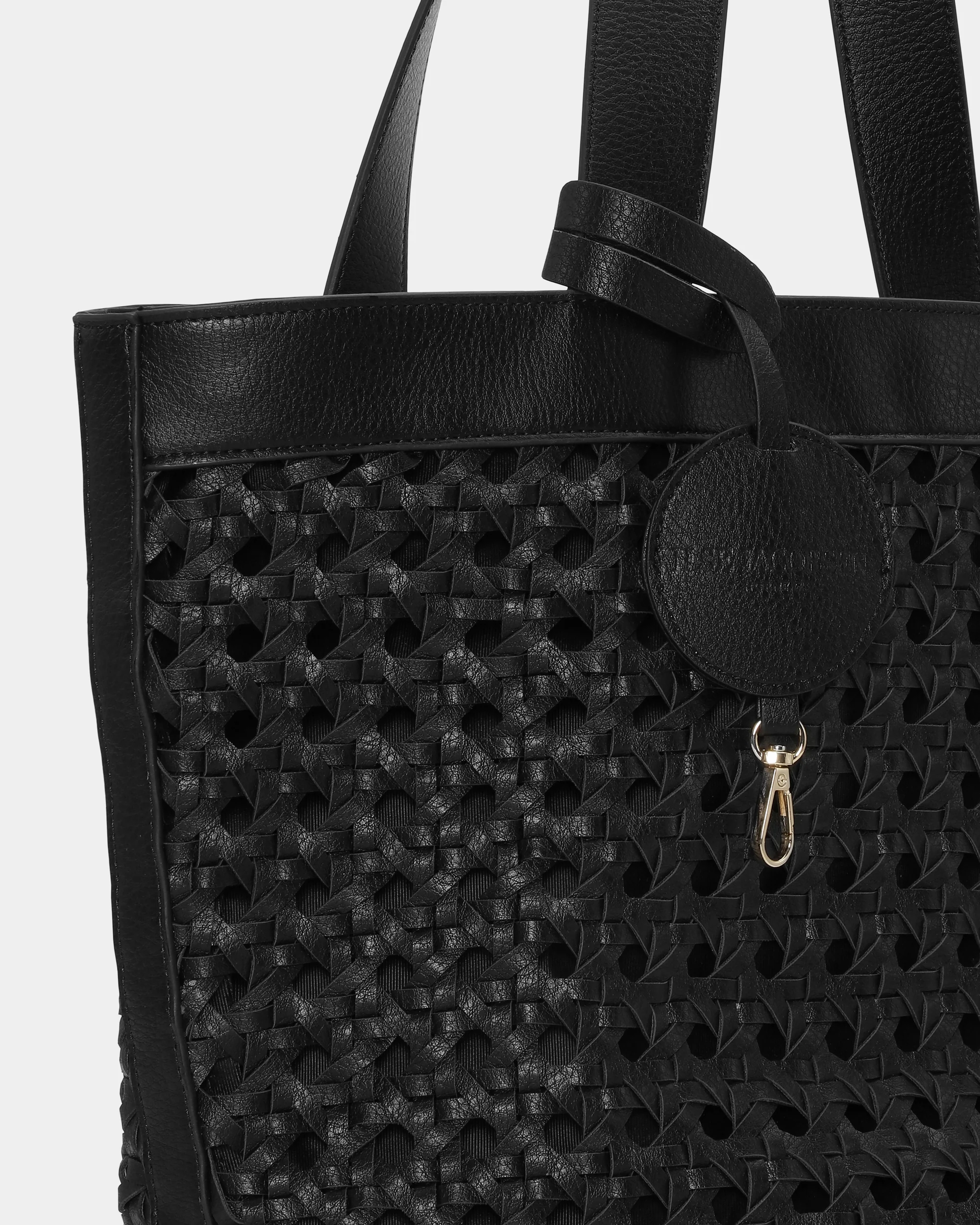 Ilse Jacobsen Braid Womens Braided Shopper - Black Black 001001 - Image 3