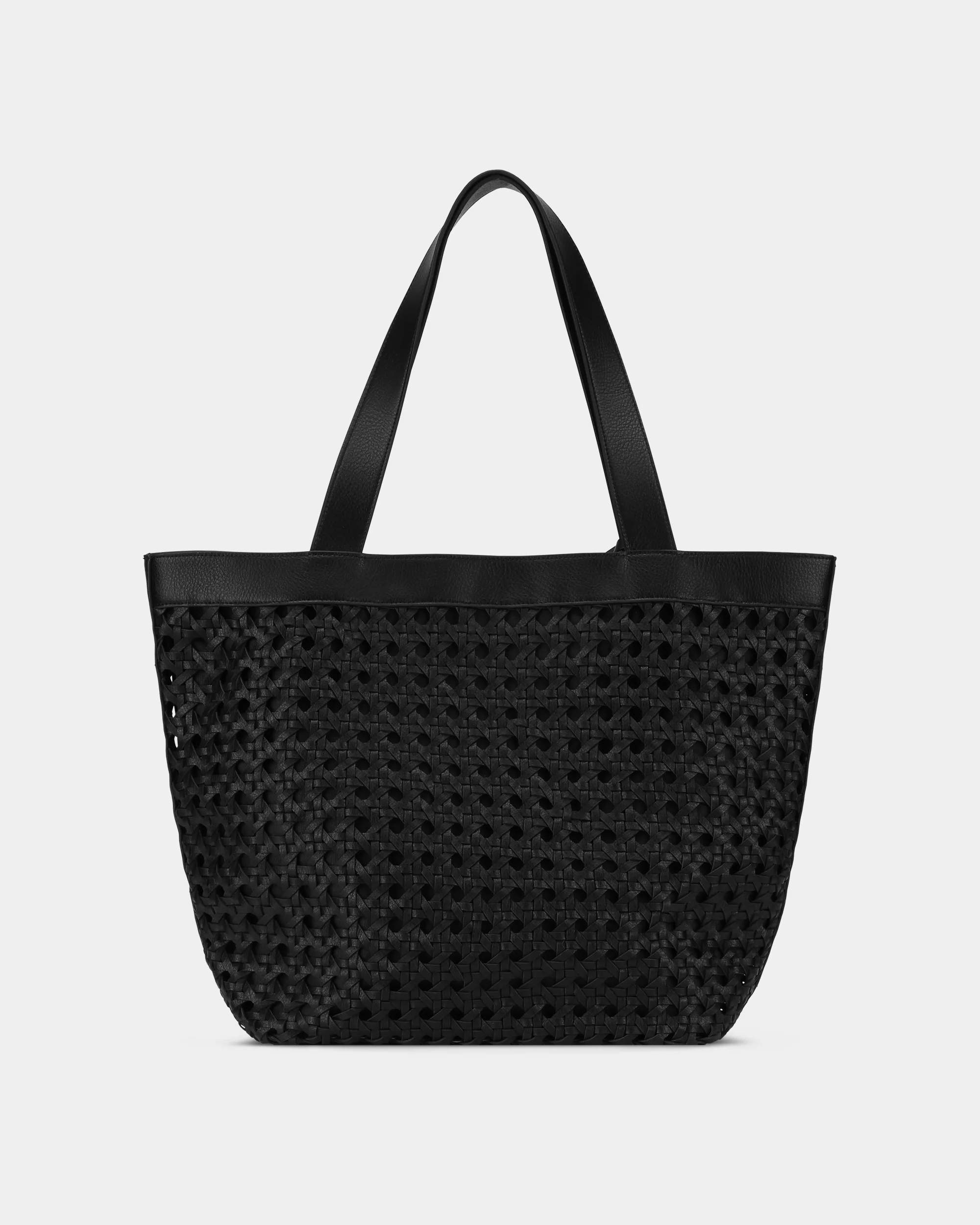 Ilse Jacobsen Braid Womens Braided Shopper - Black Black 001001 - Image 4