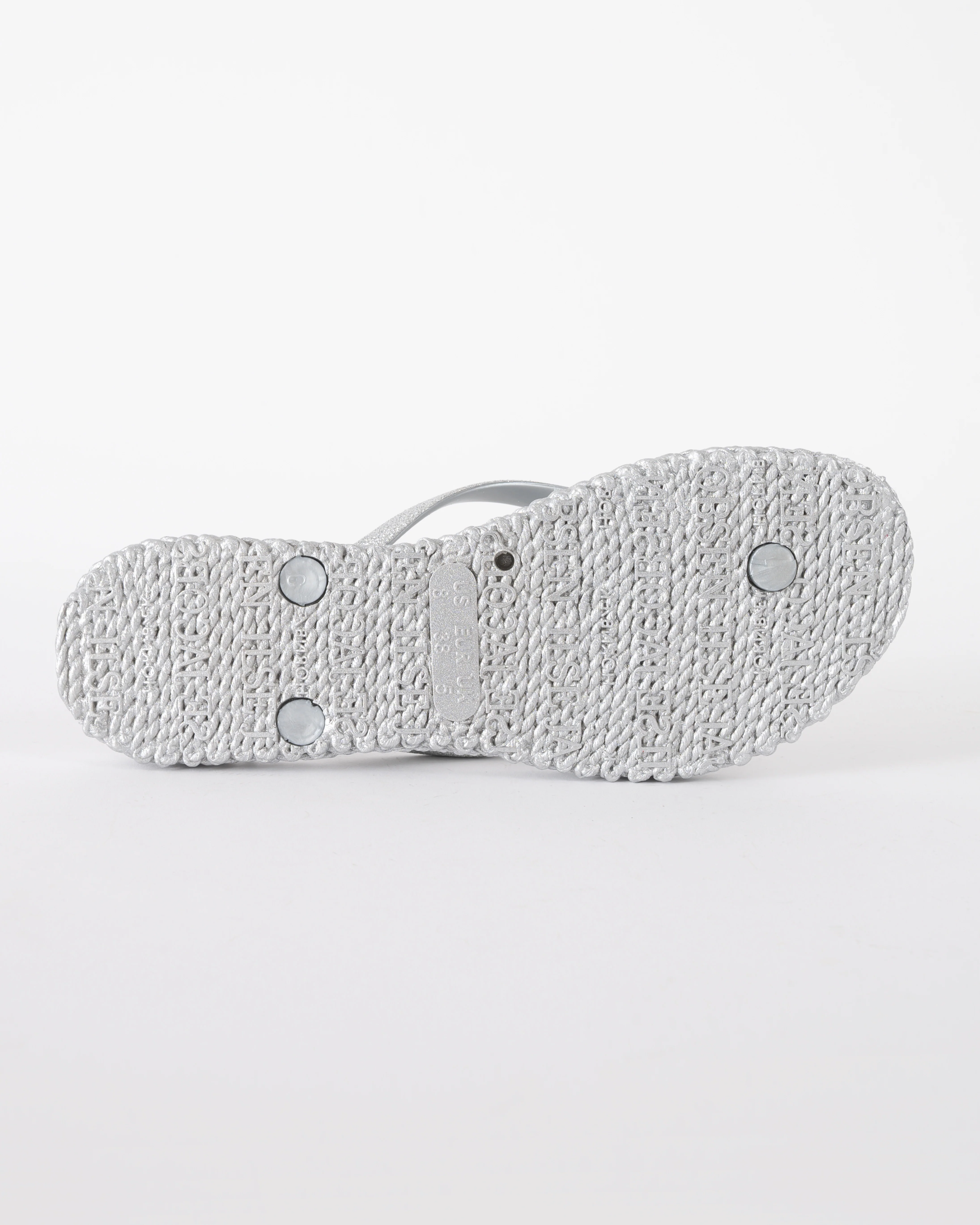 Ilse Jacobsen Cheerful Glitter Womens Flip Flops - Silver 710 - Image 3