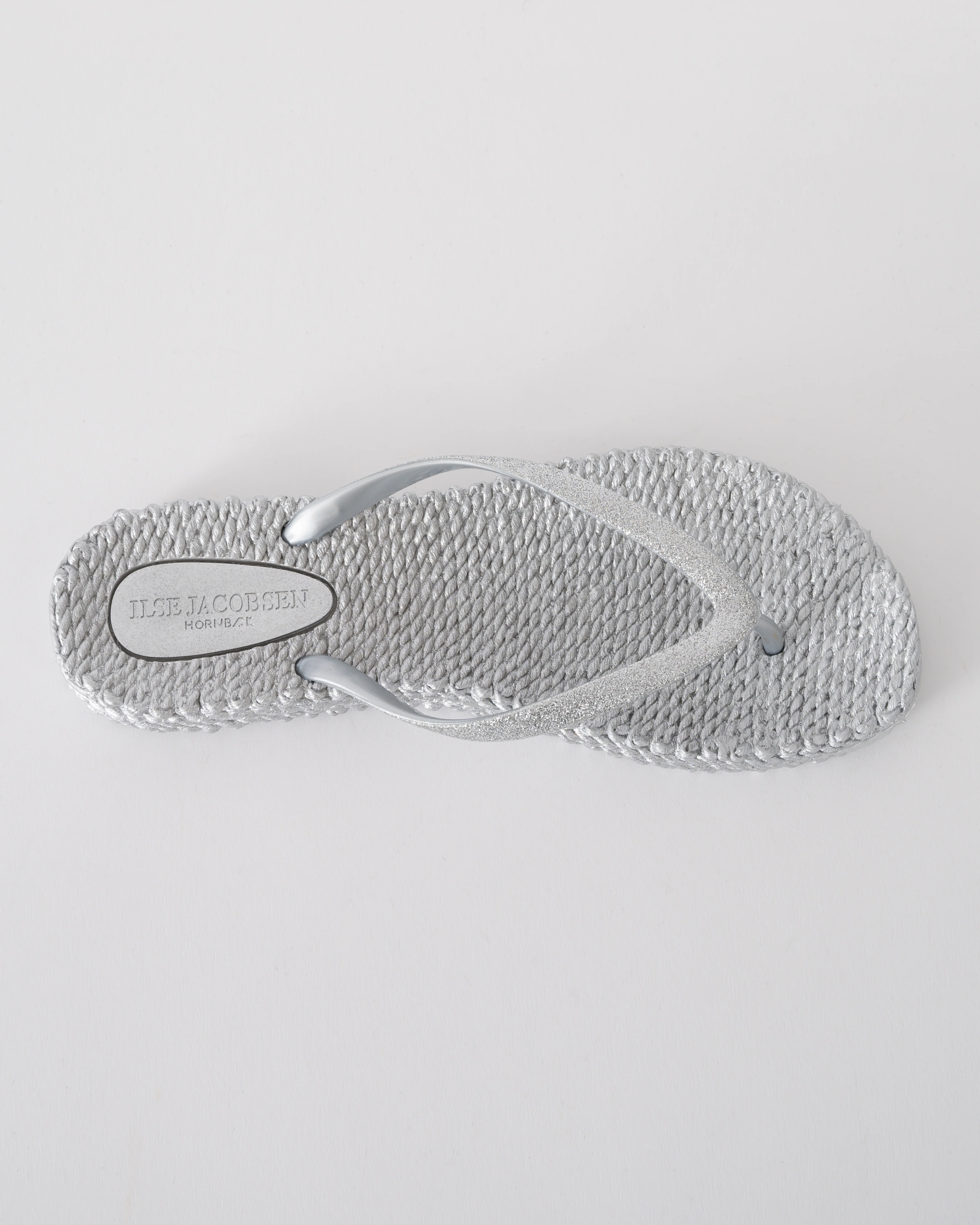Ilse Jacobsen Cheerful Glitter Womens Flip Flops - Silver 710 - Image 4