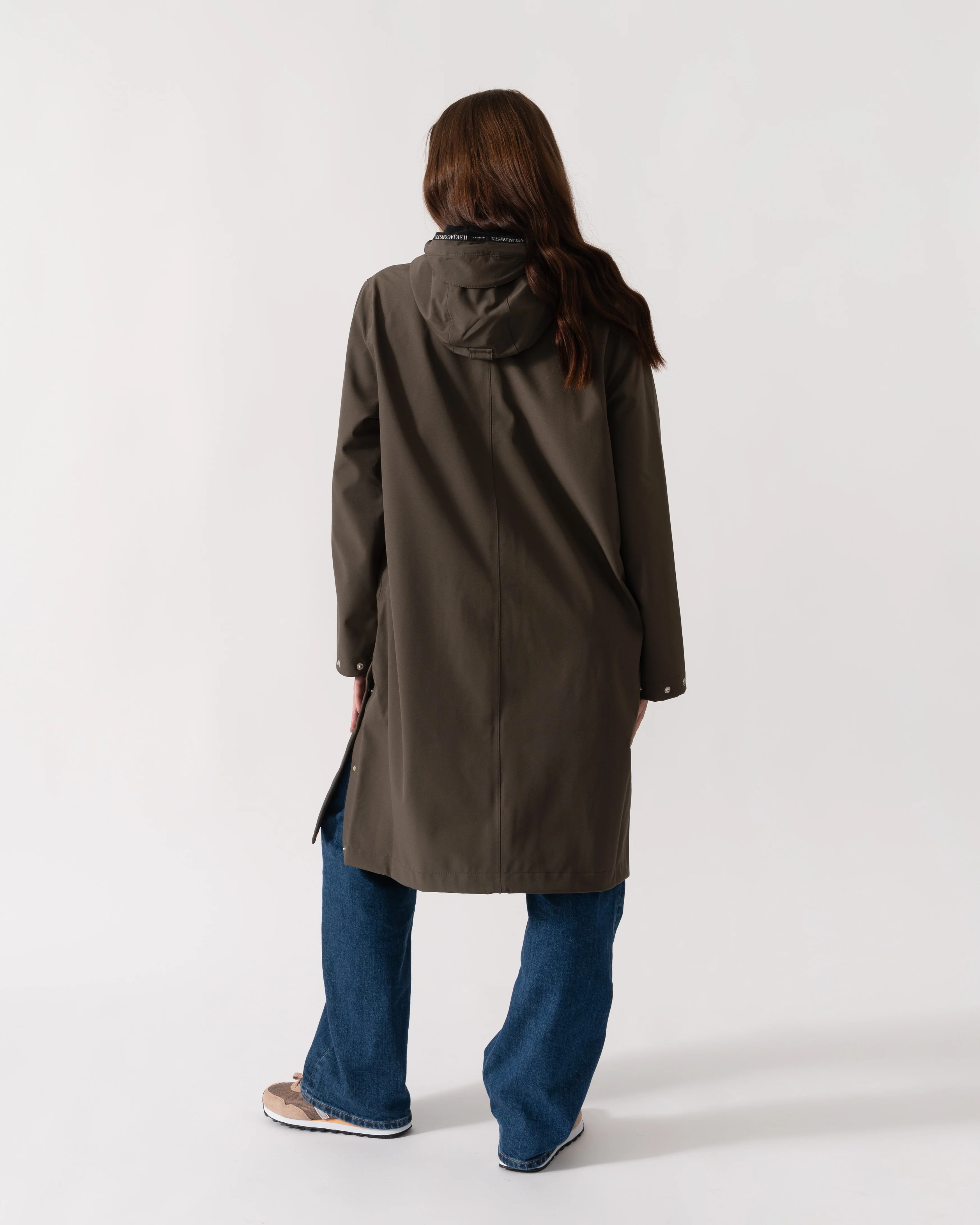 Ilse Jacobsen Daybreak Womens Long Softshell Raincoat - Wren 259 - Image 5