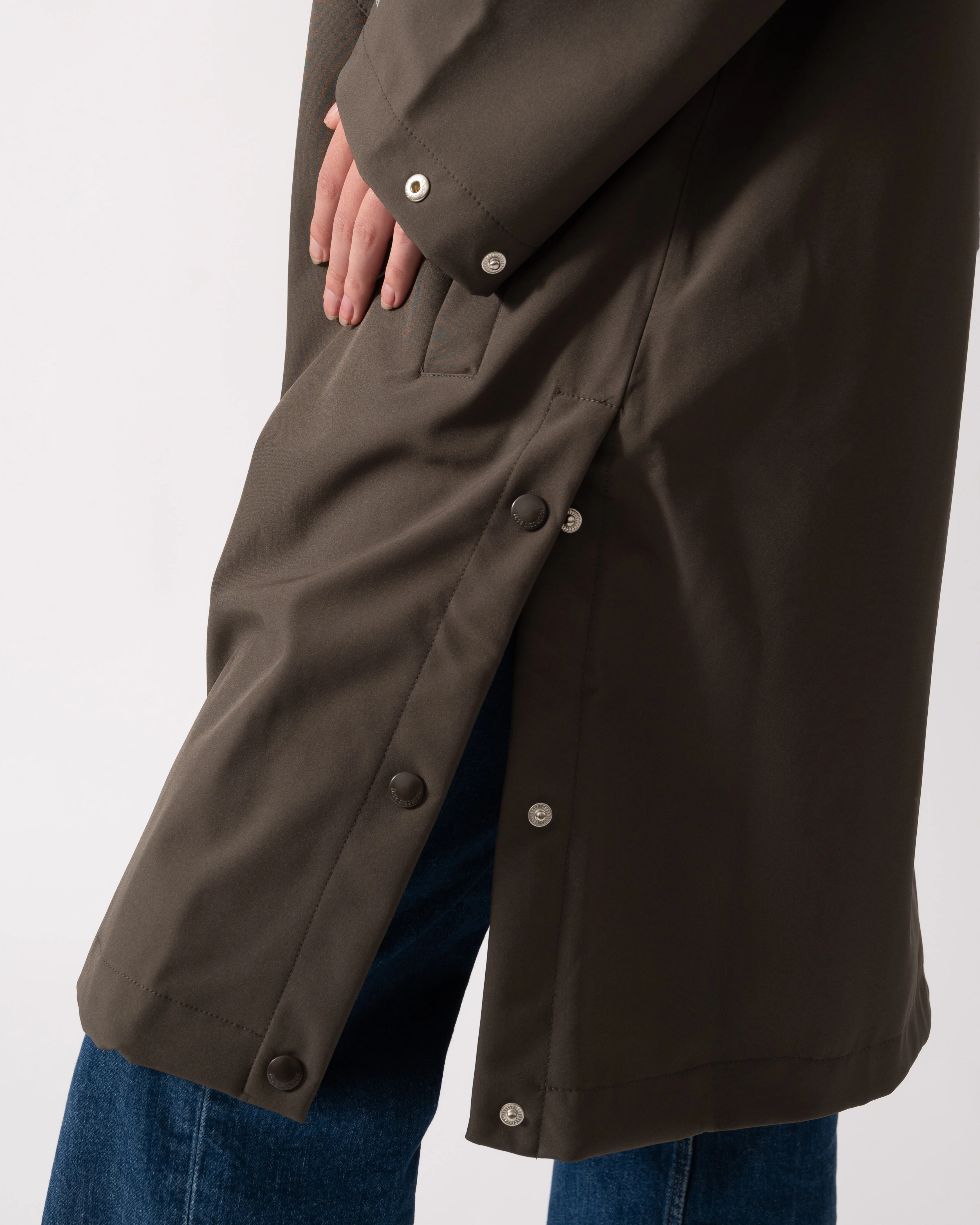Ilse Jacobsen Daybreak Womens Long Softshell Raincoat - Wren 259 - Image 7
