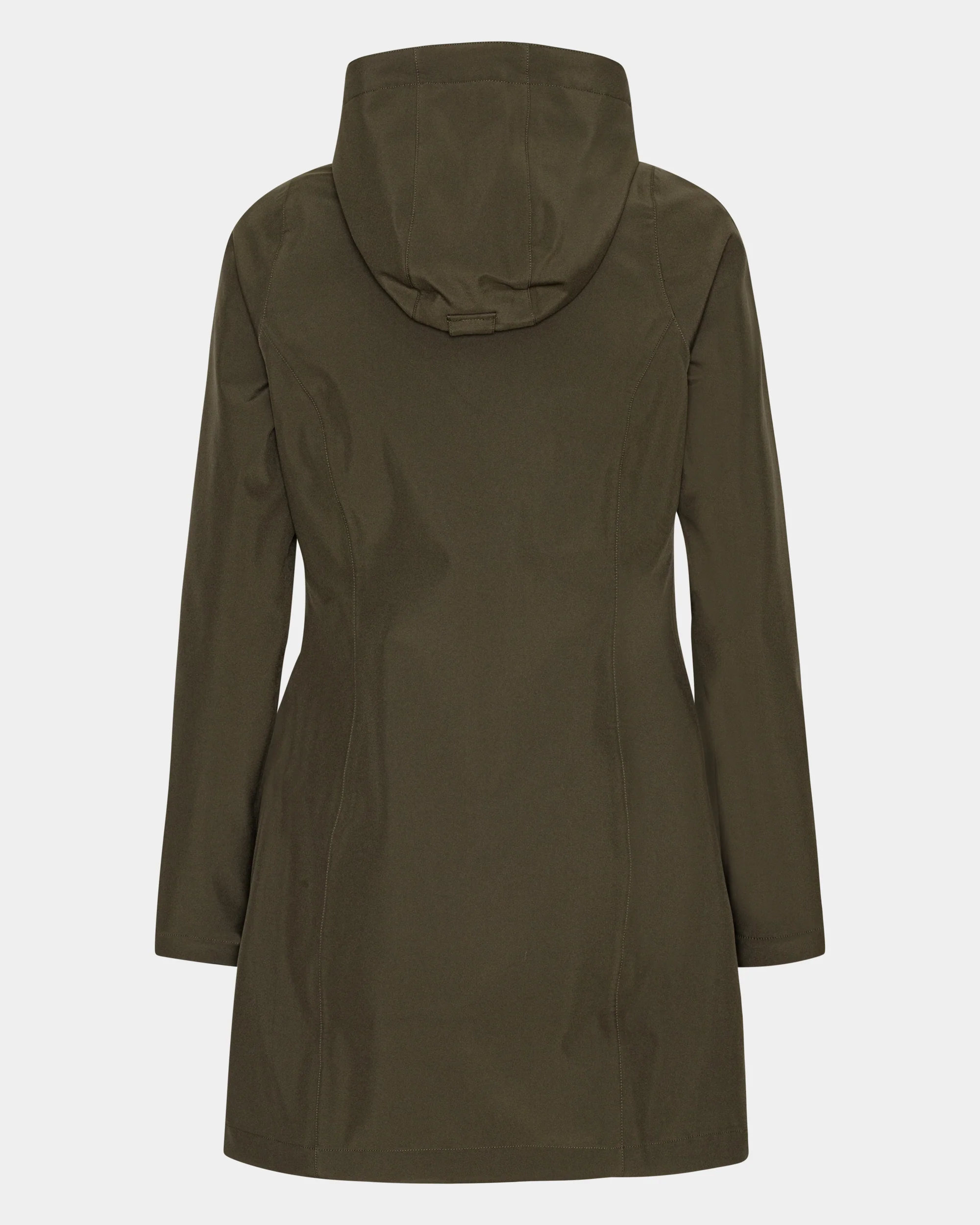 Ilse Jacobsen Daybreak Womens Softshell Raincoat - Army 410 - Image 6