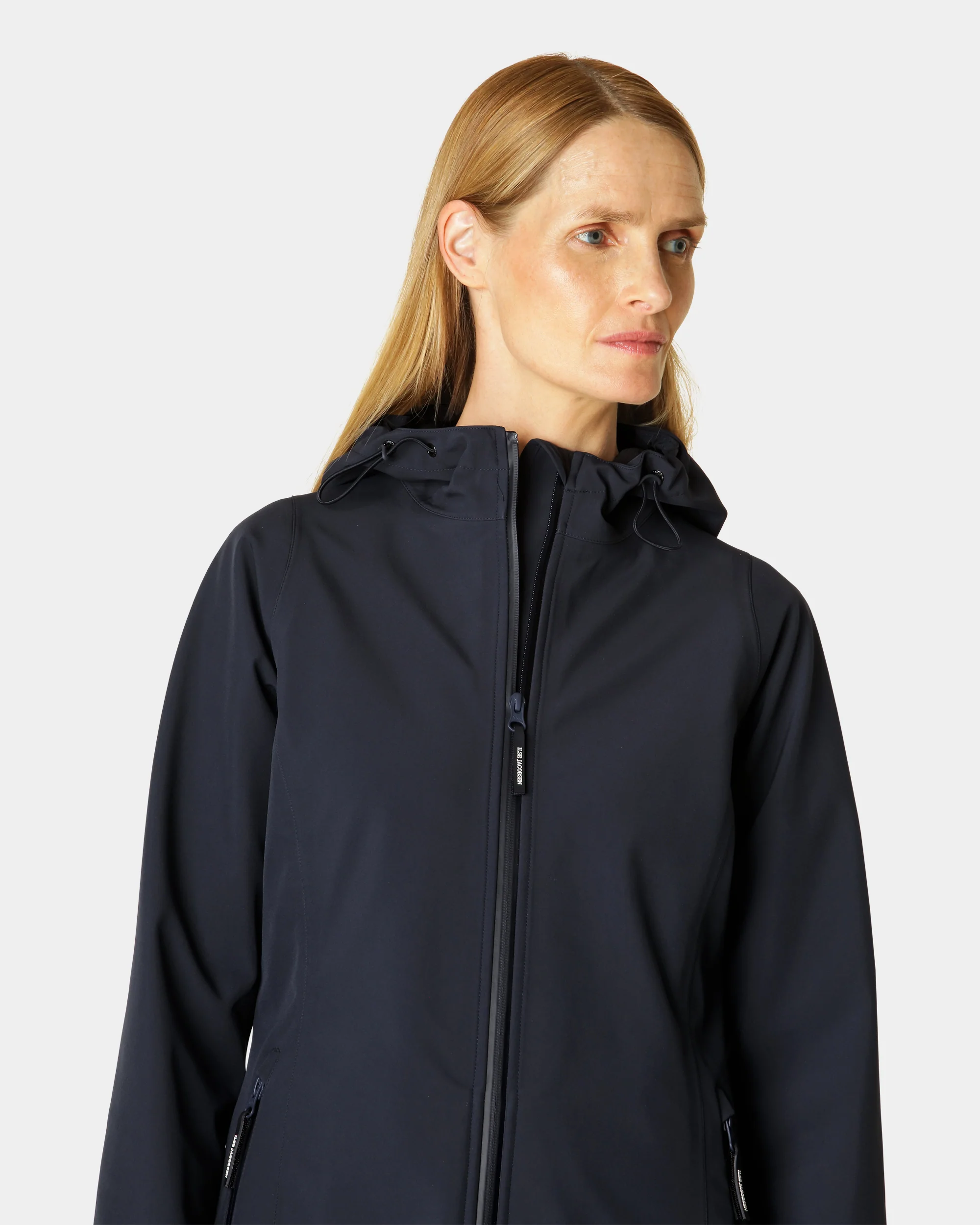 Ilse Jacobsen Daybreak Womens Softshell Raincoat - Dark Indigo 660 - Image 2