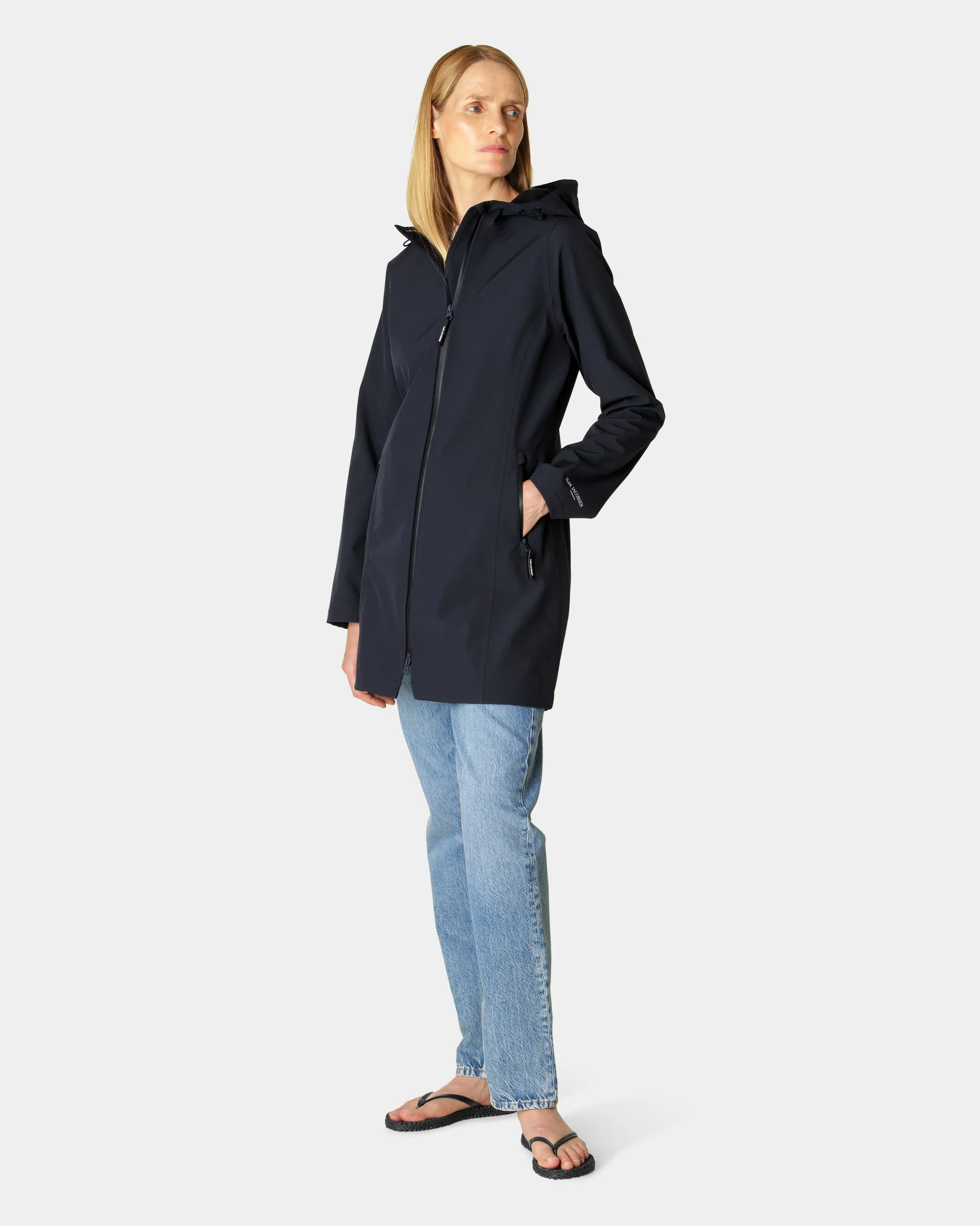 Ilse Jacobsen Daybreak Womens Softshell Raincoat - Dark Indigo 660 - Image 4