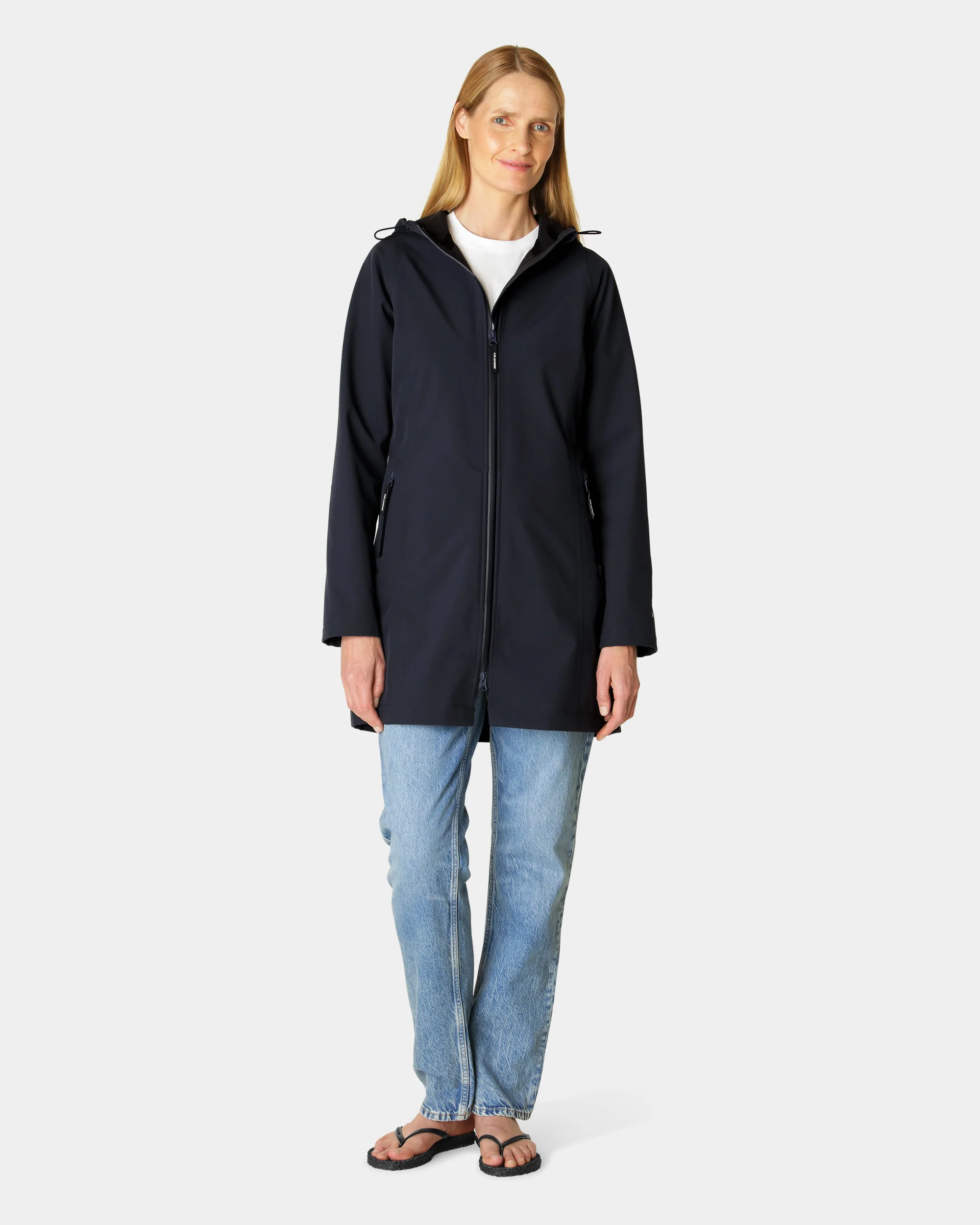 Ilse Jacobsen Daybreak Womens Softshell Raincoat - Dark Indigo 660 - Image 5