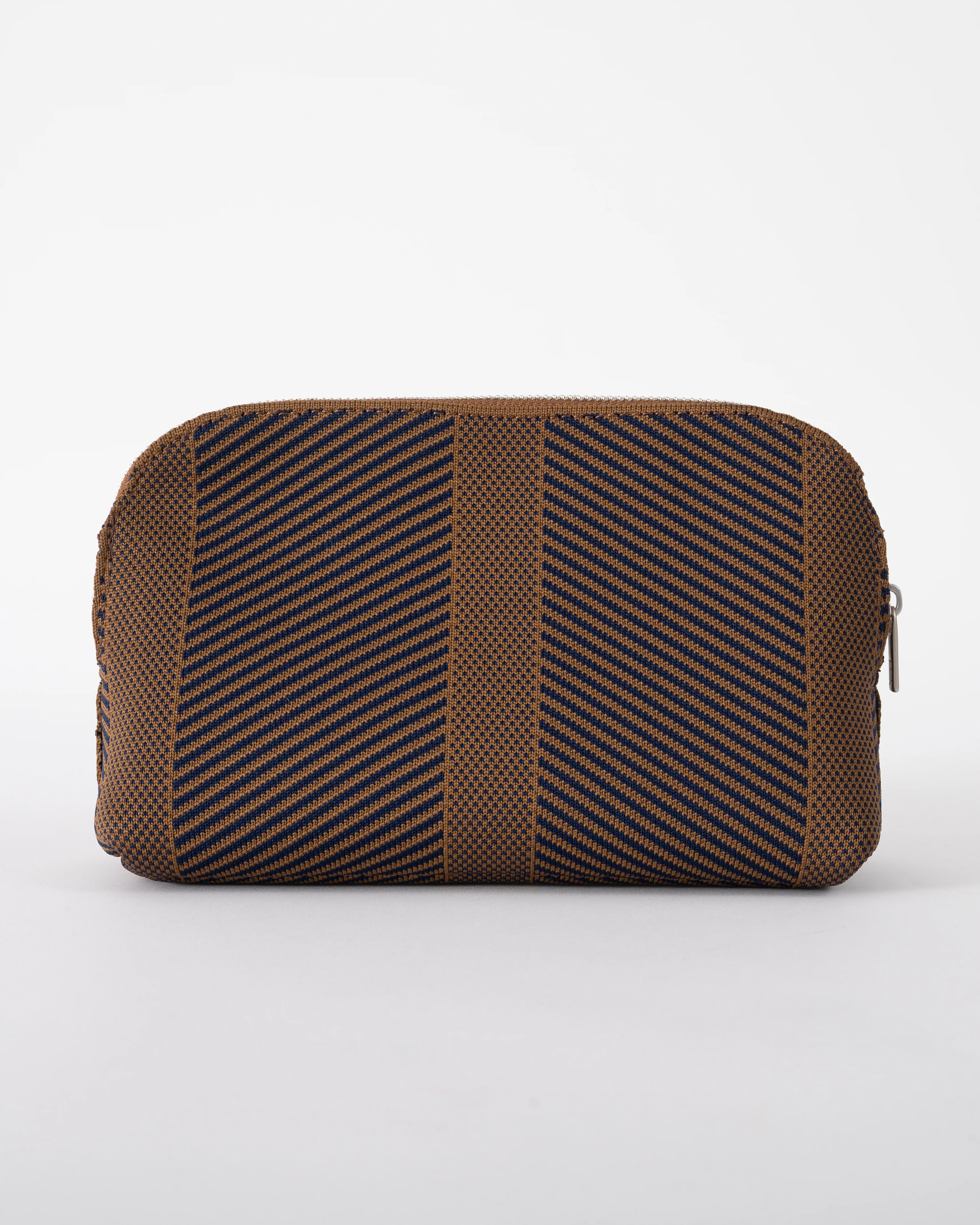 Ilse Jacobsen Knitty Womens Knitted Makeup Bag - Dark Indigo Buckthorn Brown 660261 - Image 4