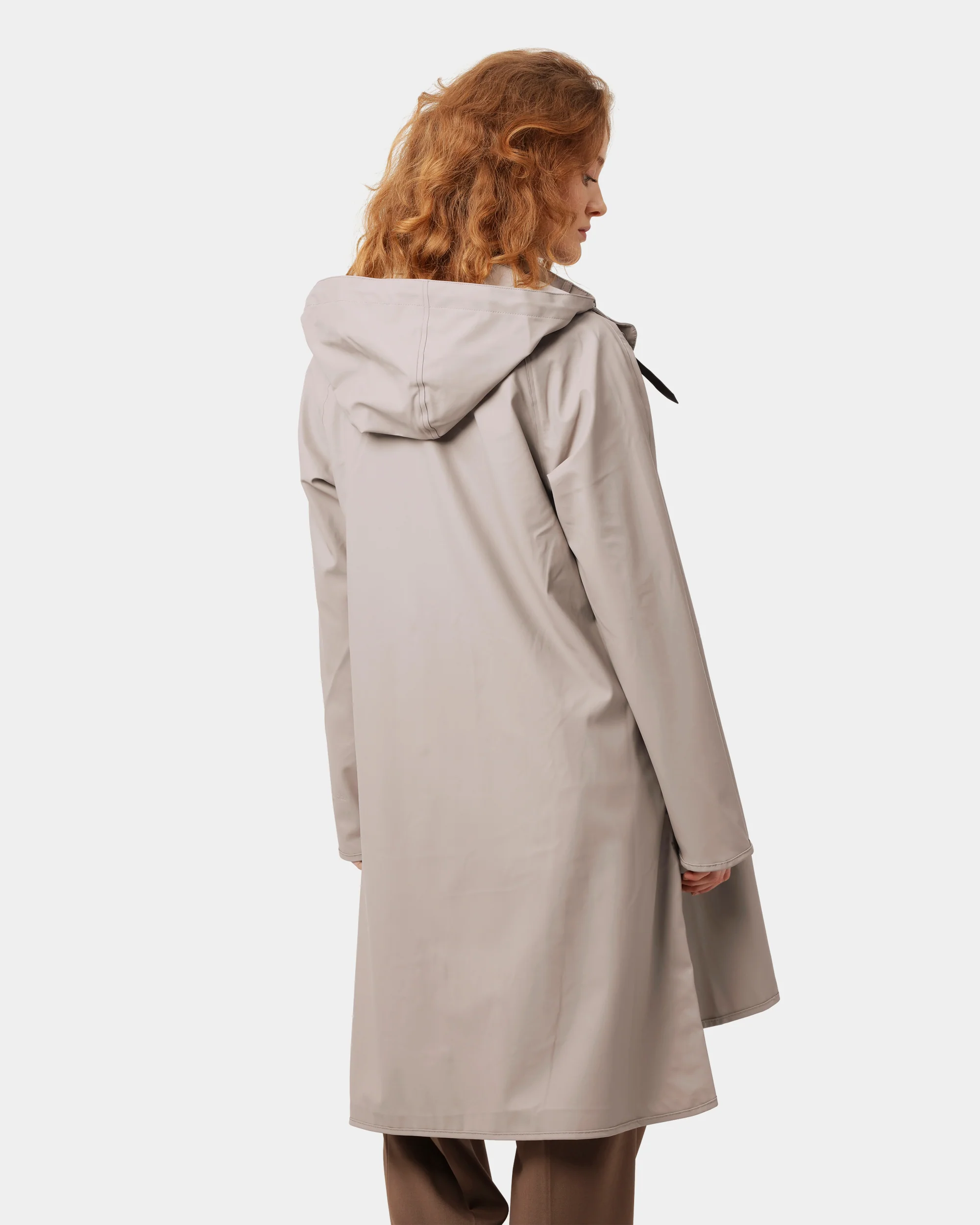Ilse Jacobsen Rain Womens A-Line Rubberised Raincoat - Atmosphere 149 - Image 4