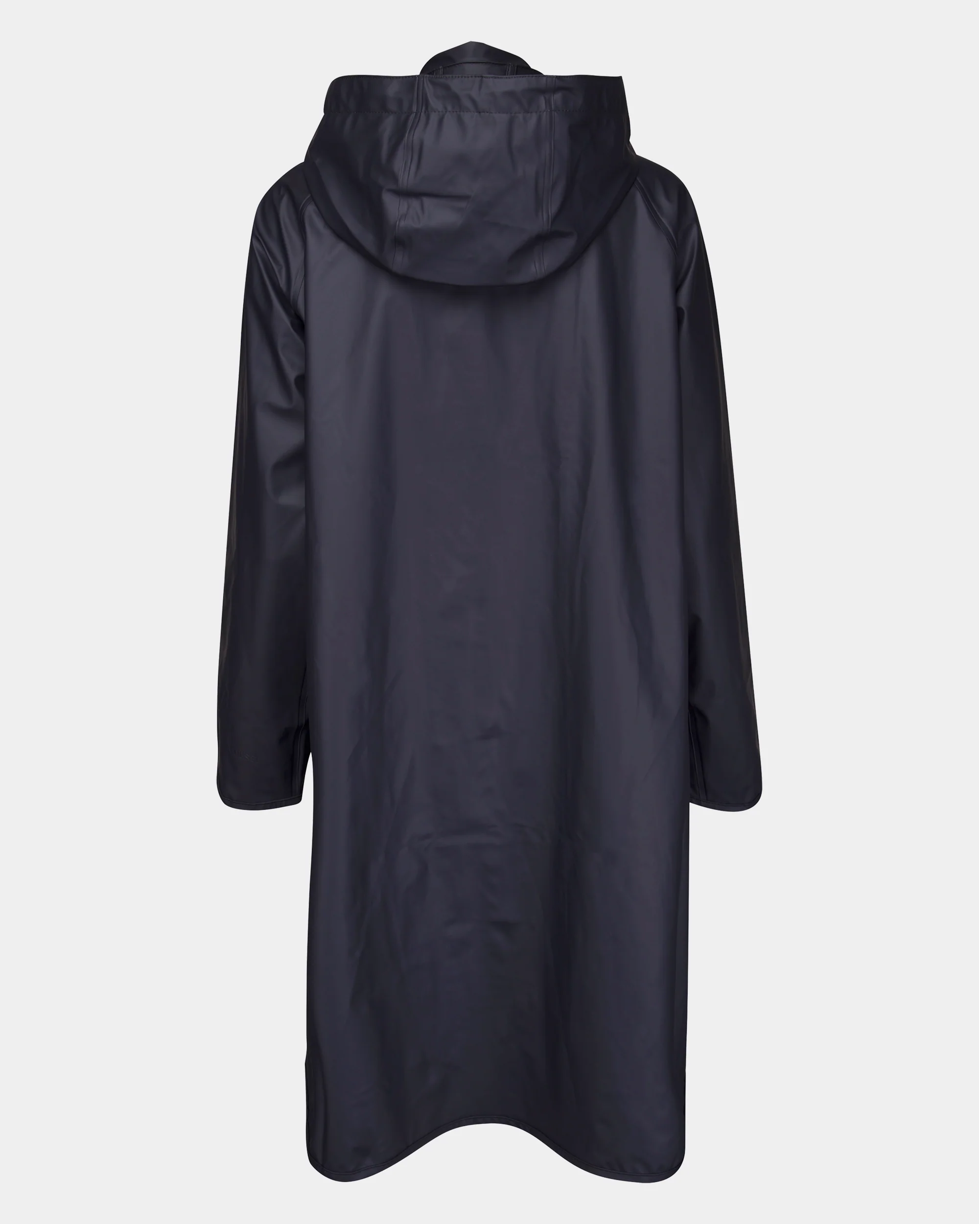 Ilse Jacobsen Rain Womens A-Line Rubberised Raincoat - Dark Indigo 660 - Image 9