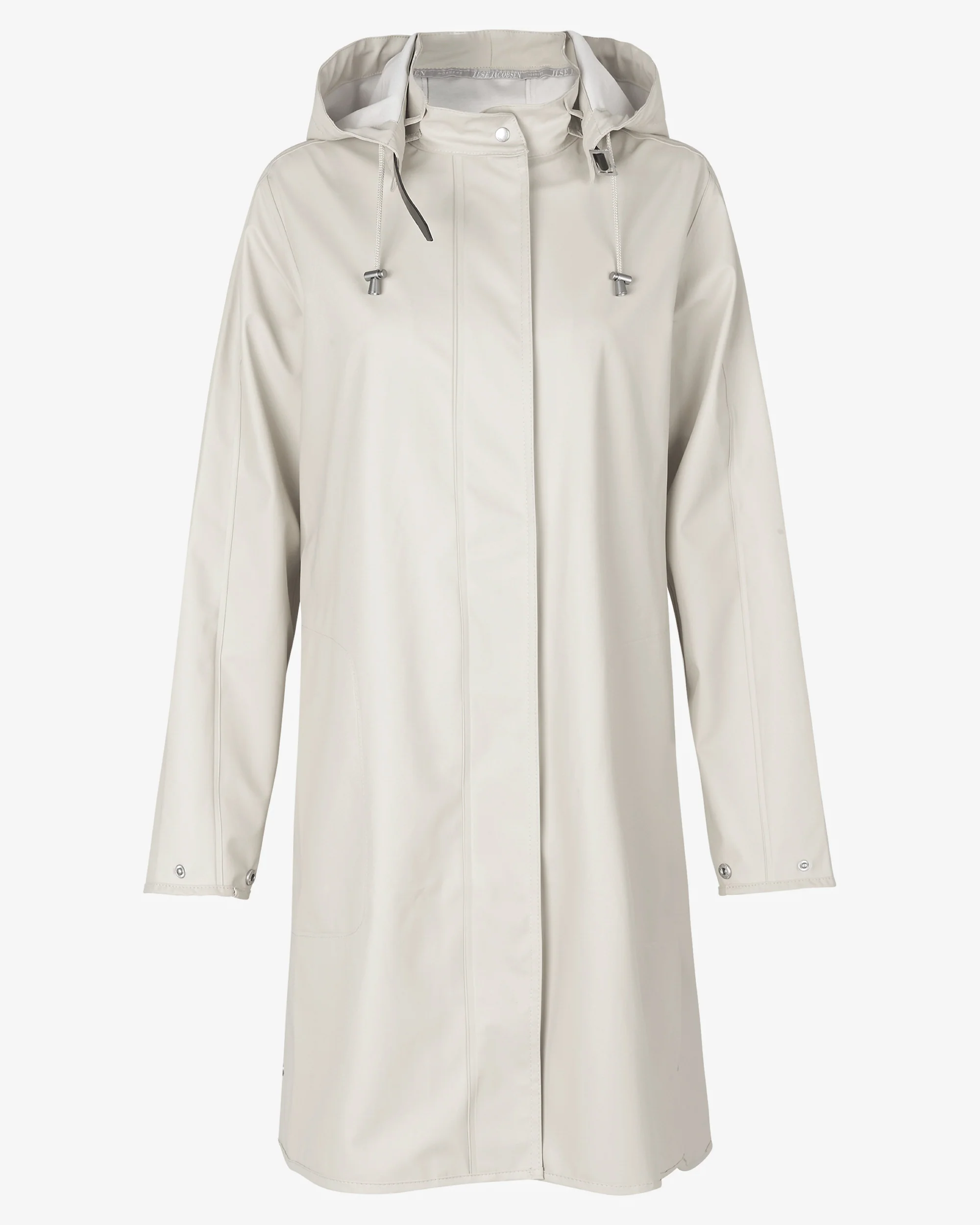 Ilse Jacobsen Rain Womens A-Line Rubberised Raincoat - Milk Creme 121 - Image 5