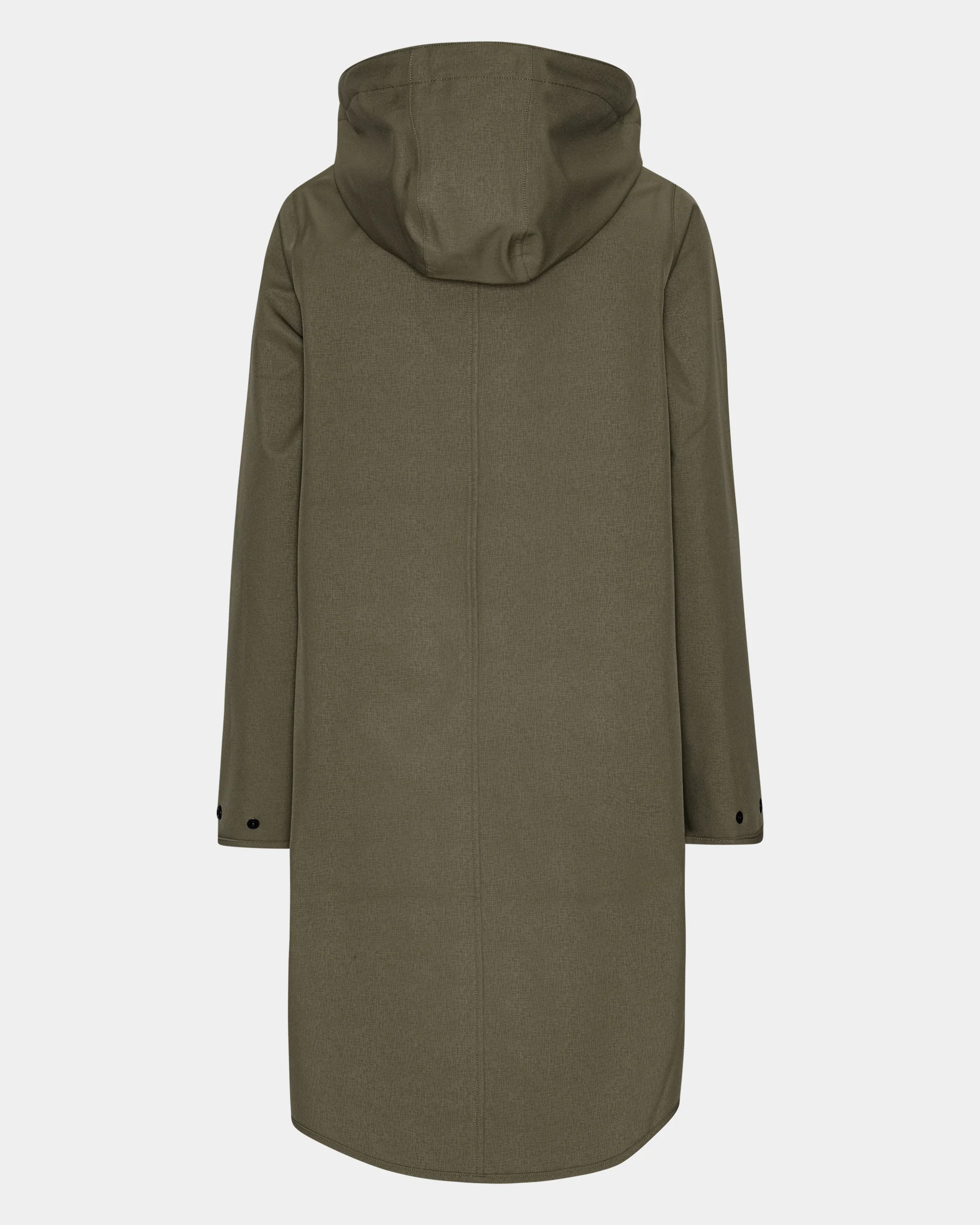 Ilse Jacobsen Rain Womens A-Line Softshell Raincoat - Army 410 - Image 6