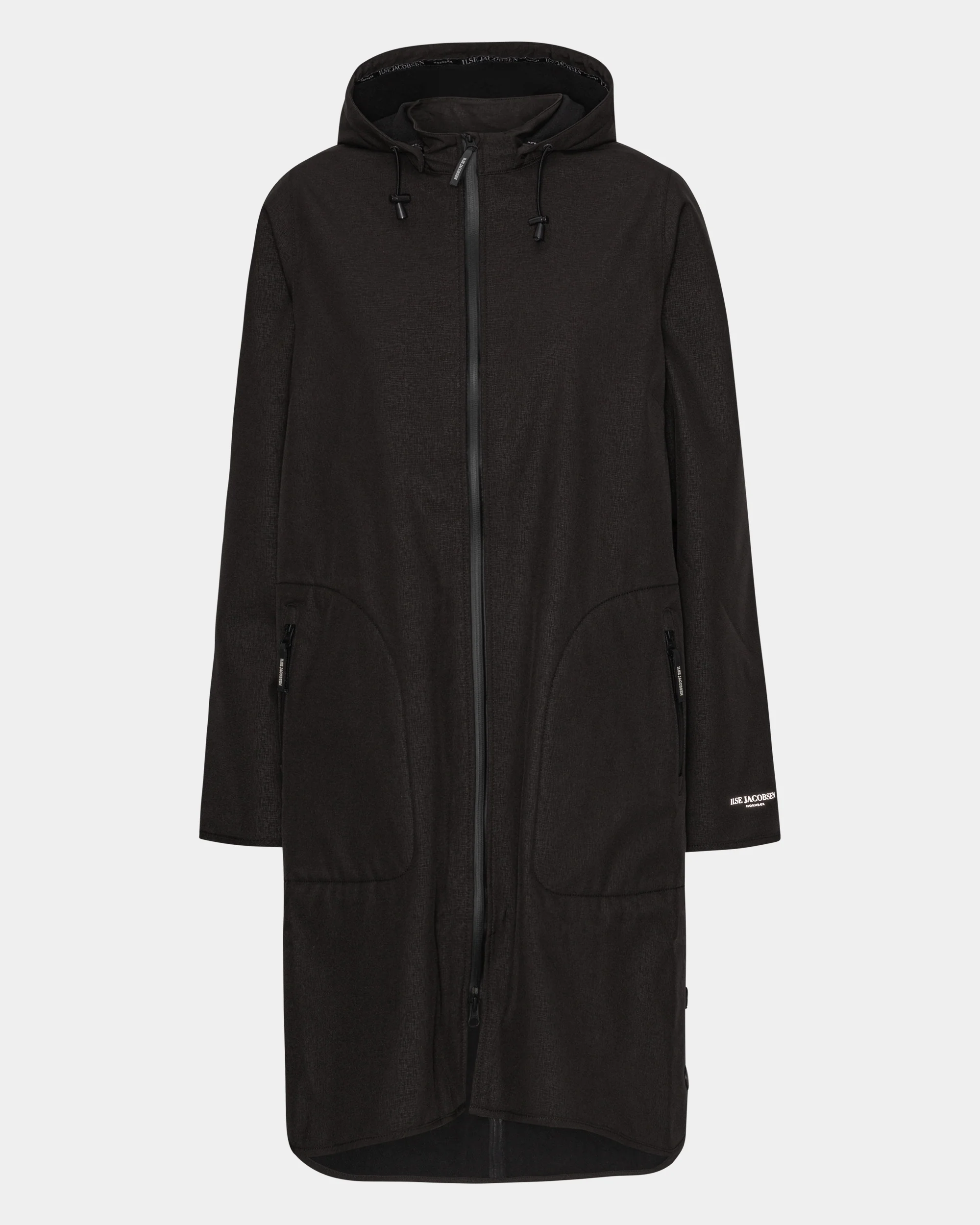 Ilse Jacobsen Rain Womens A-Line Softshell Raincoat - Black 001 - Image 7