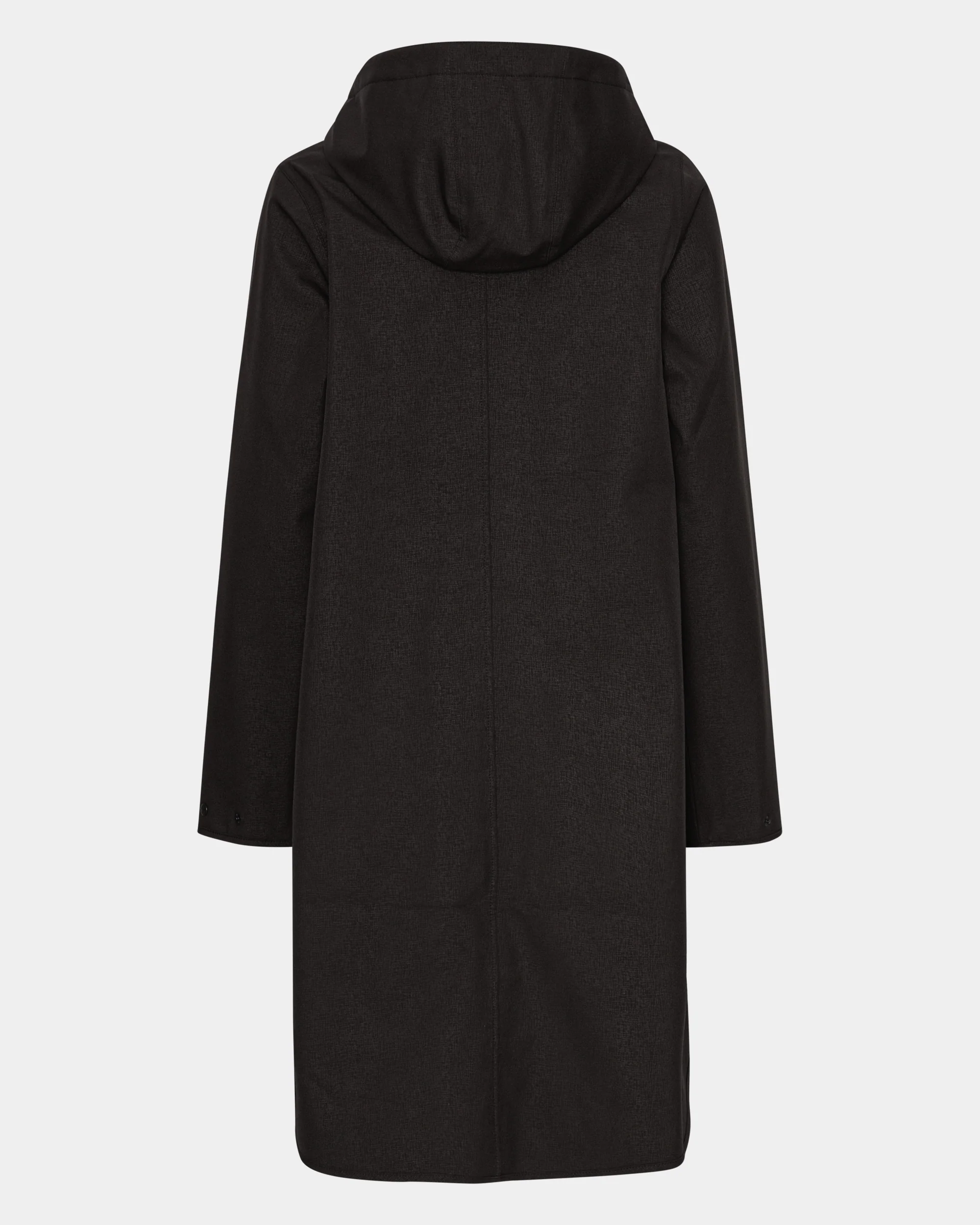 Ilse Jacobsen Rain Womens A-Line Softshell Raincoat - Black 001 - Image 8