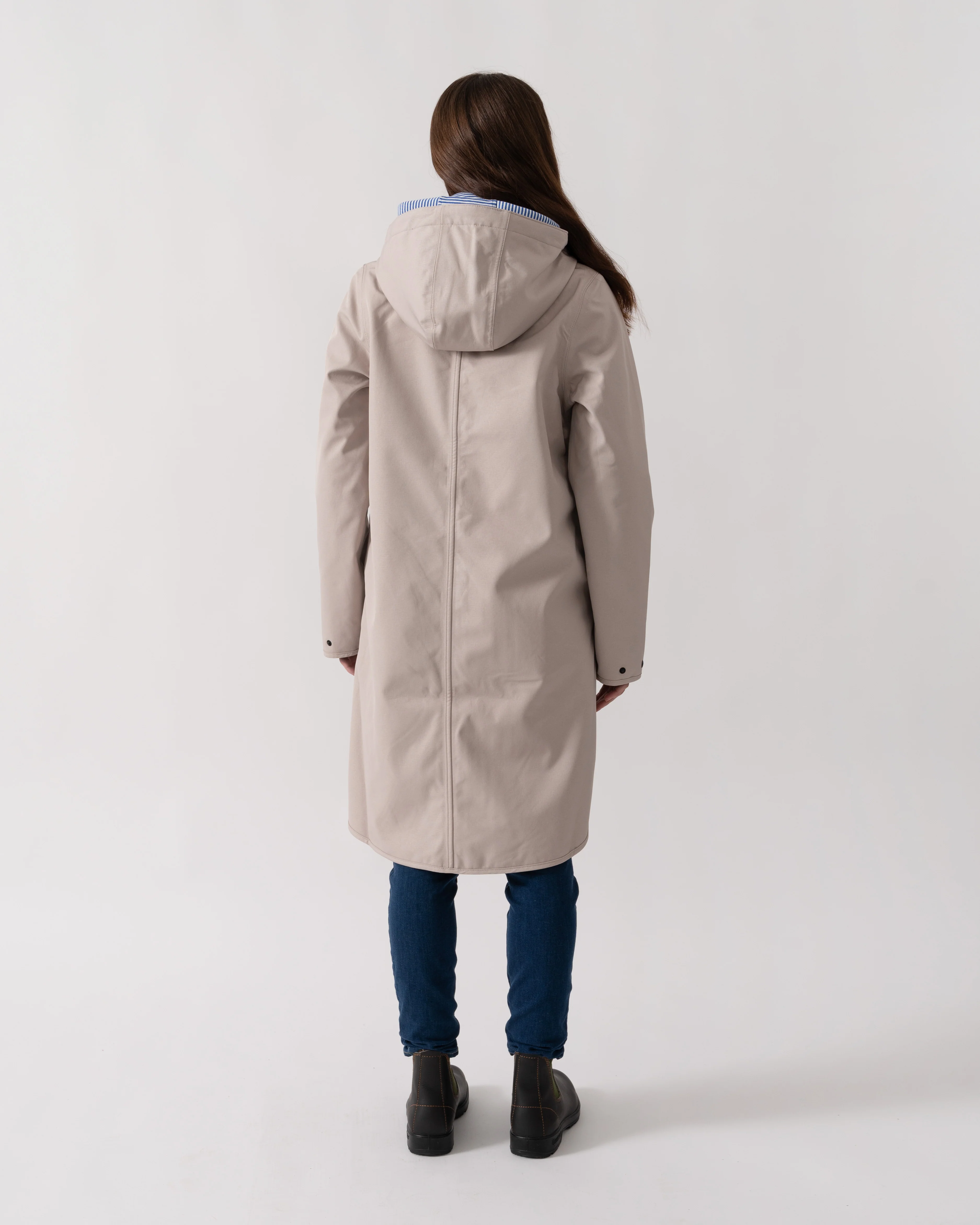 Ilse Jacobsen Rain Womens A-Line Softshell Raincoat - Chateau Gray 029 - Image 4