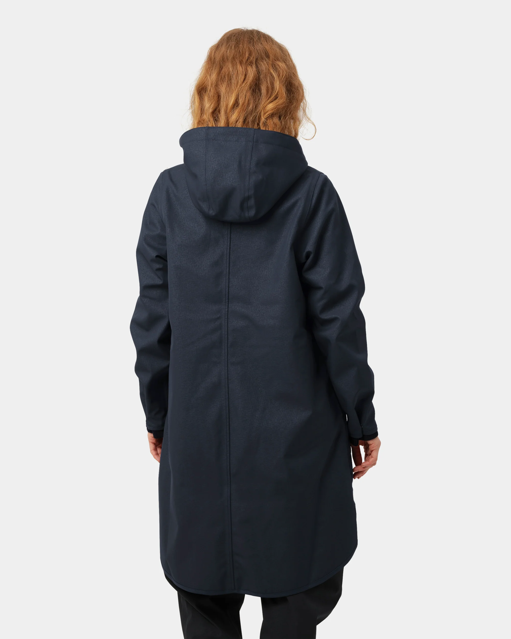 Ilse Jacobsen Rain Womens A-Line Softshell Raincoat - Dark Indigo 660 - Image 4