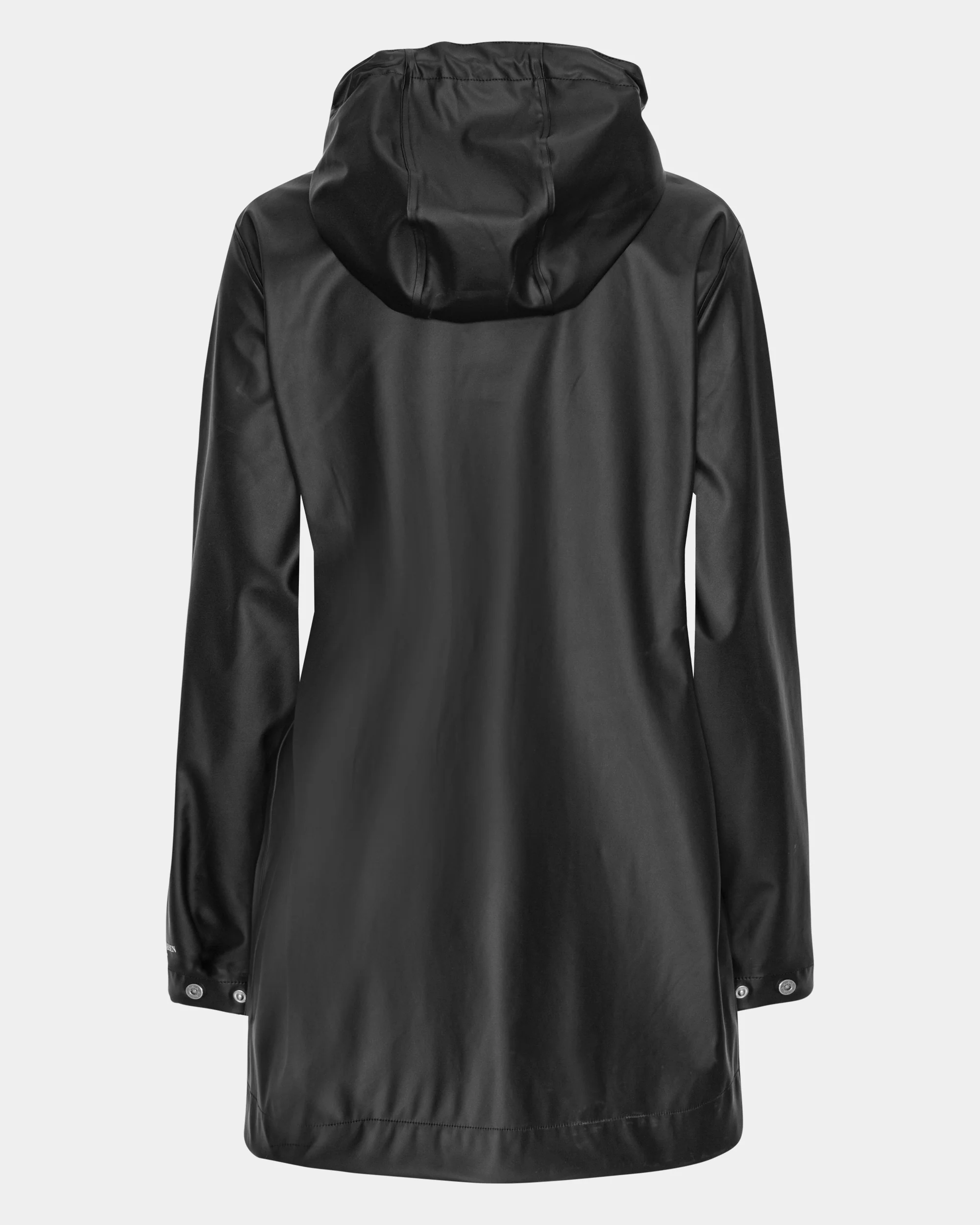 Ilse Jacobsen Rain Womens Short Rubberised Raincoat - Black Beauty 002 - Image 6