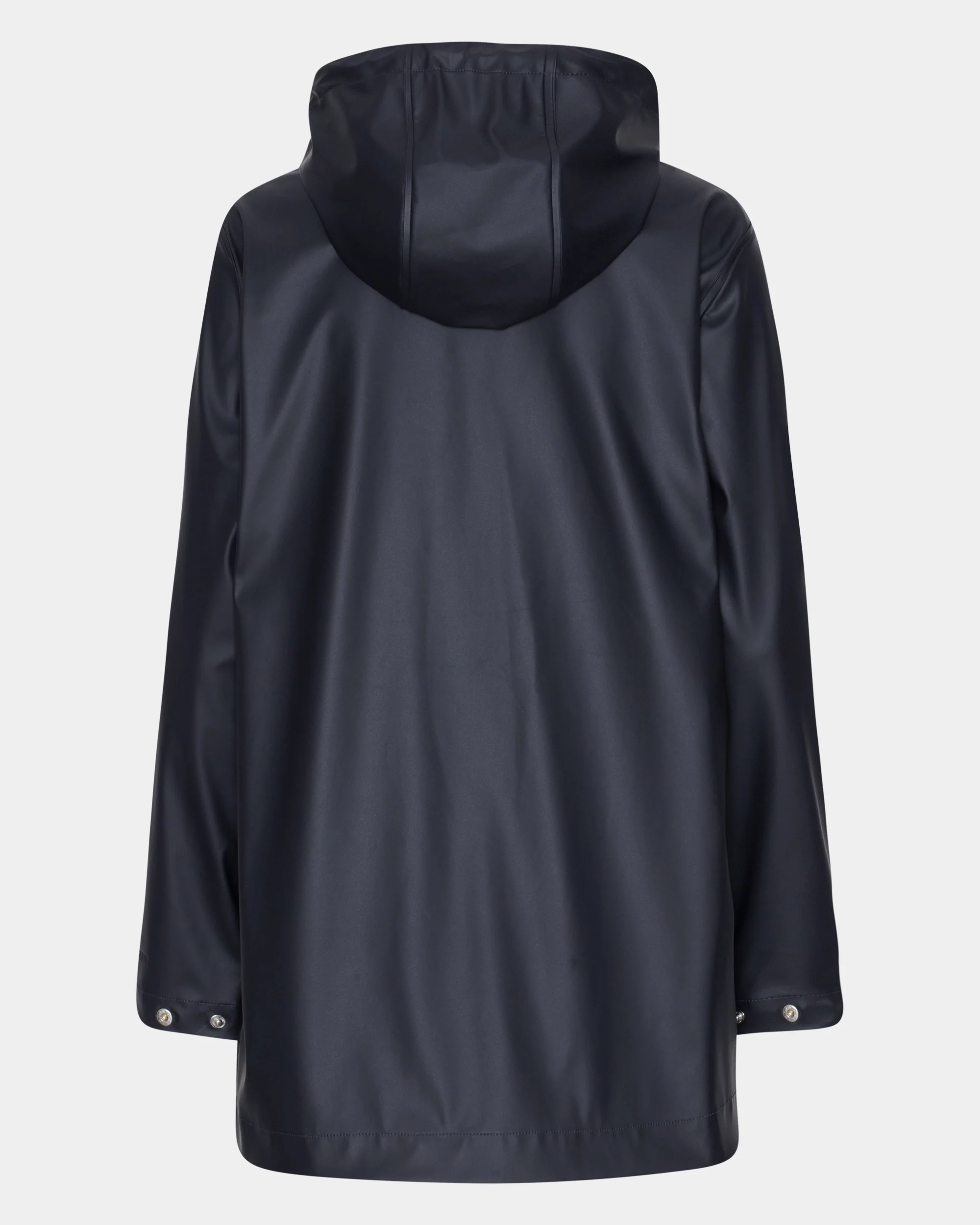 Ilse Jacobsen Rain Womens Short Rubberised Raincoat - Dark Indigo 660 - Image 6