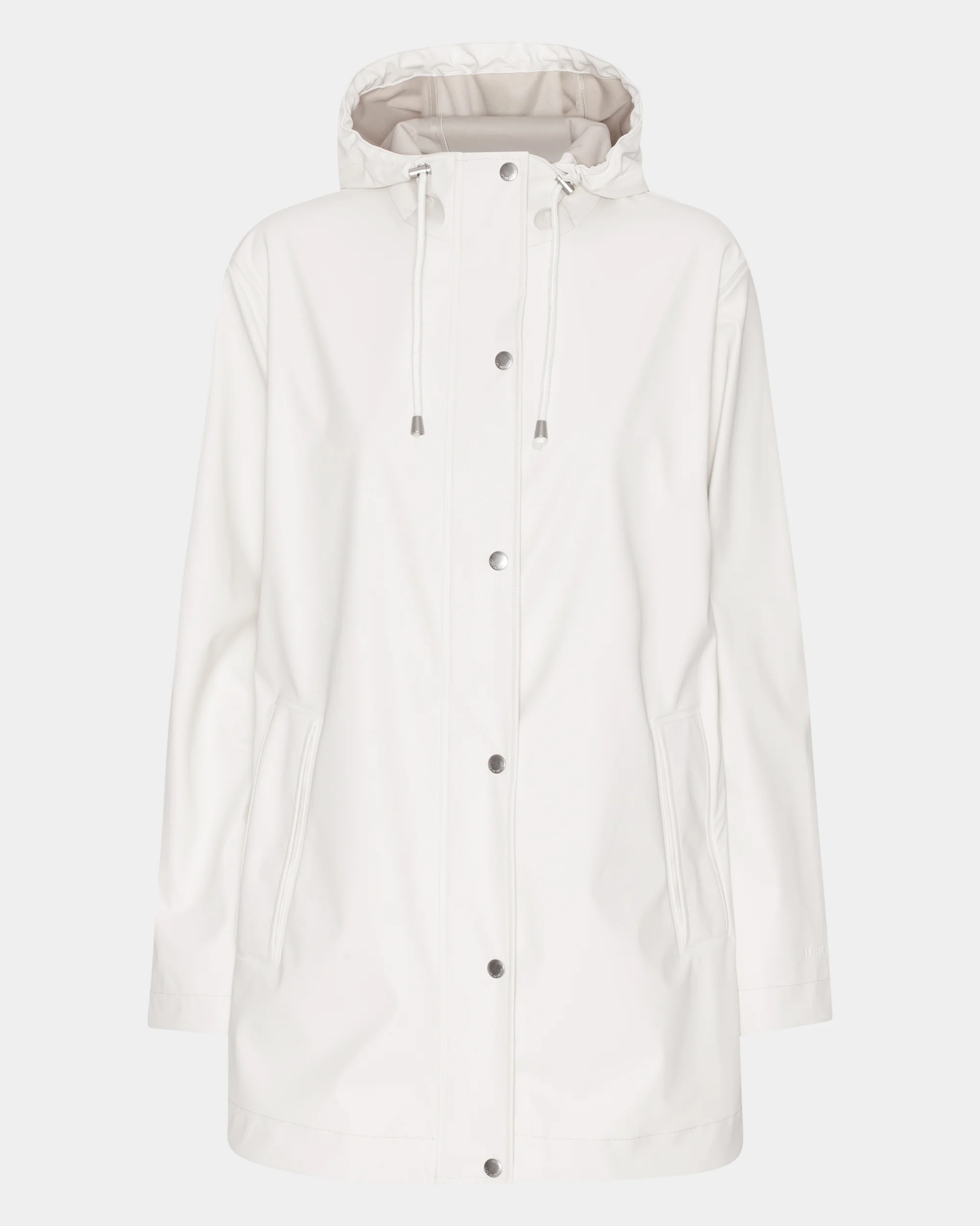 Ilse Jacobsen Rain Womens Short Rubberised Raincoat - Milk Creme 121 - Image 6
