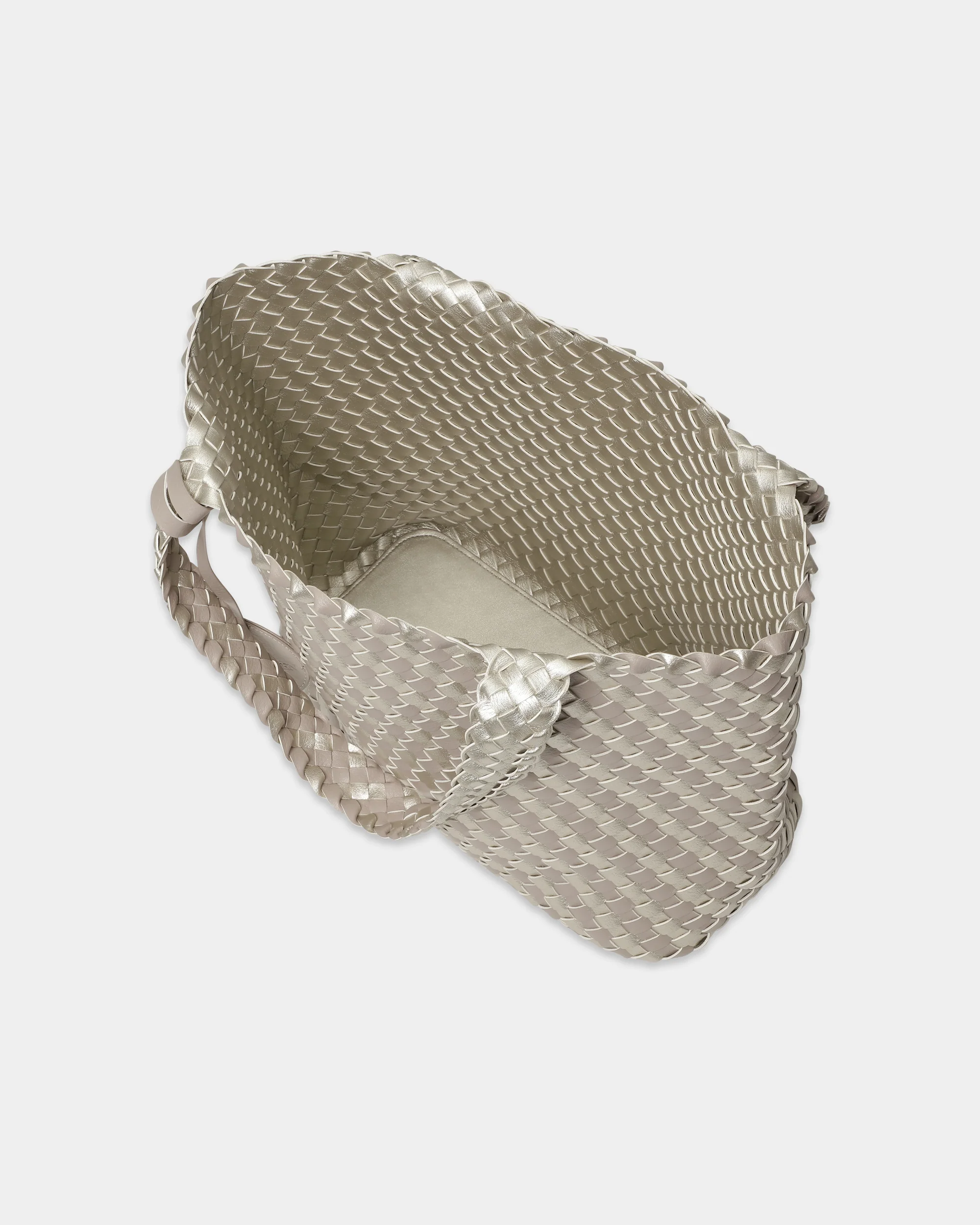 Ilse Jacobsen Reversable Dual Colour Womens Braided Shopper - Atmosphere Platin 149780 - Image 5